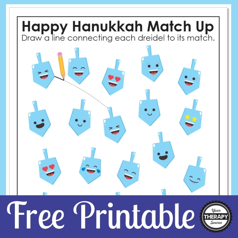 Dreidel Game Printable Happy Hanukkah Your Therapy Source