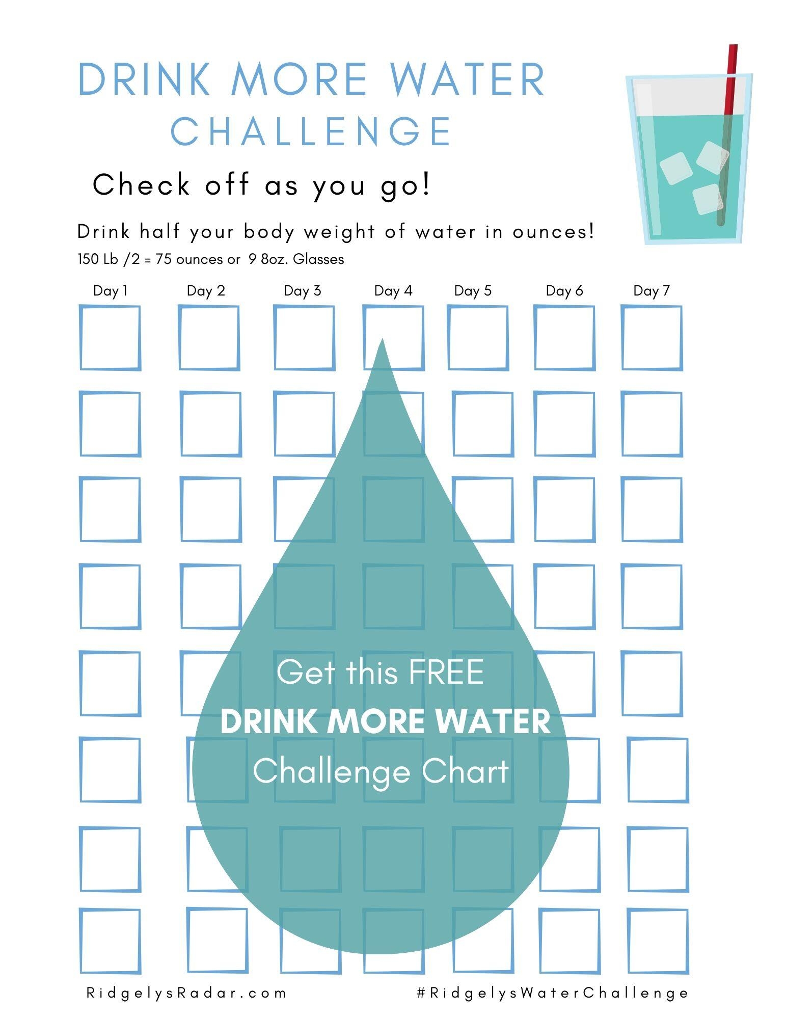 Drink More Water Challenge Ridgely s Radar