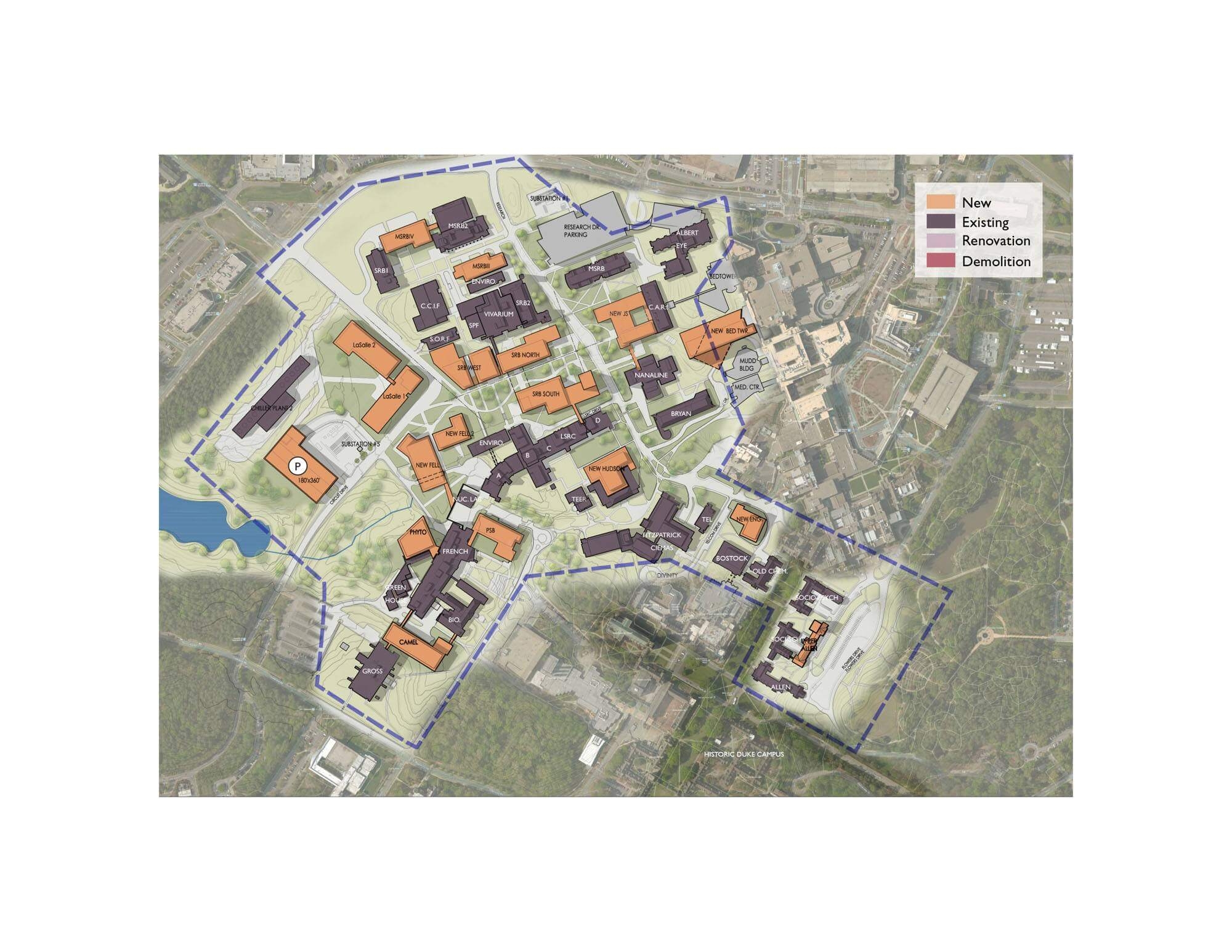 Duke University Research Drive Master Plan HGA