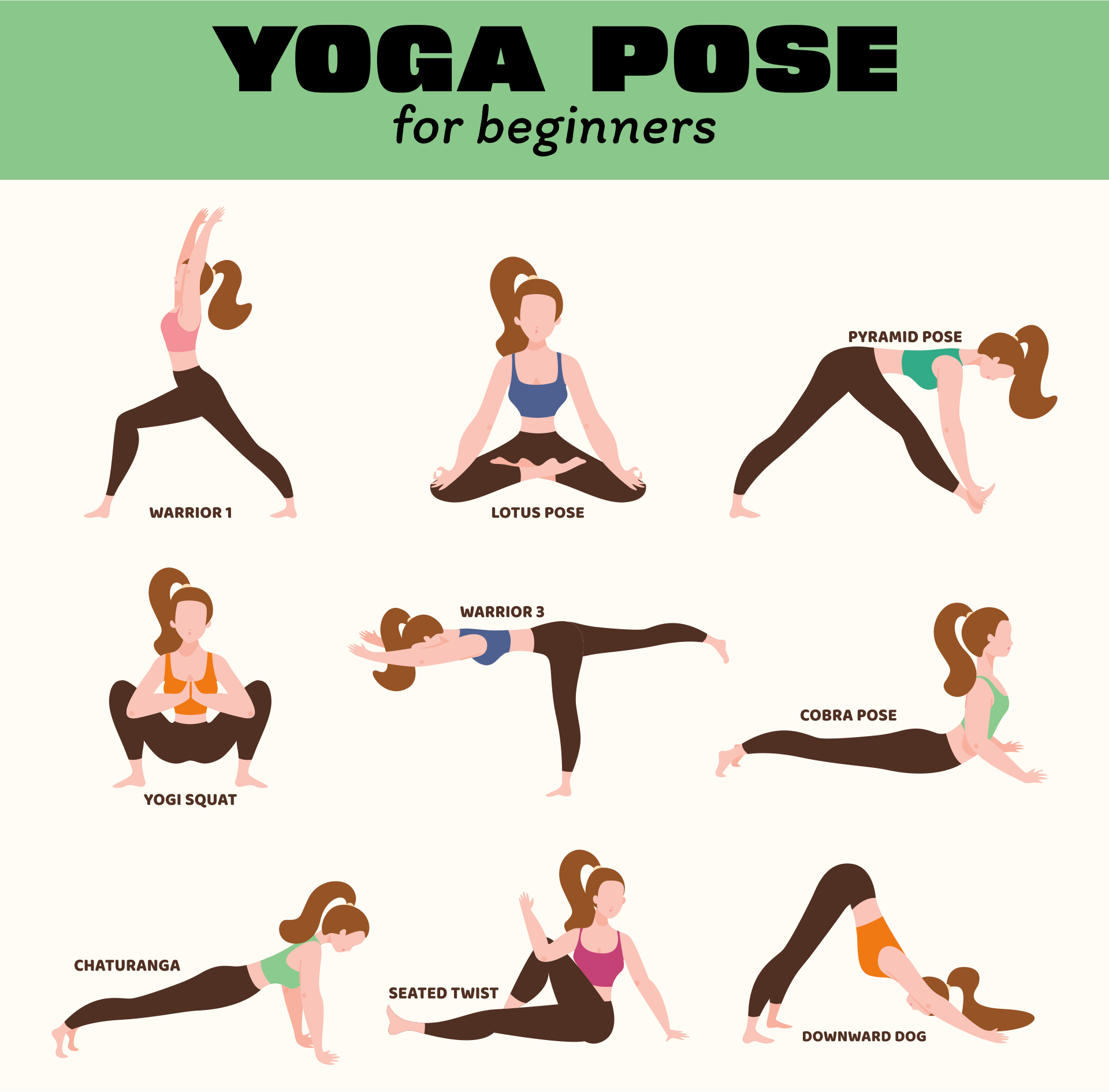 Easy Yoga 14 Free PDF Printables Printablee