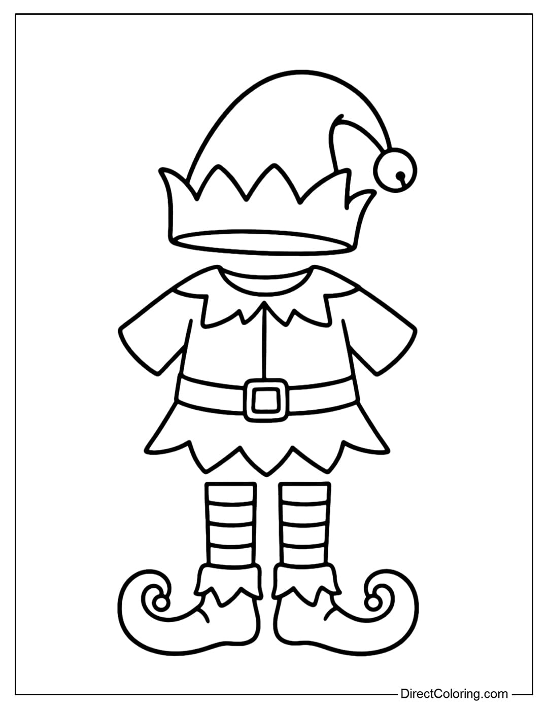 Elf Coloring Pages Free PDF To Download And Print