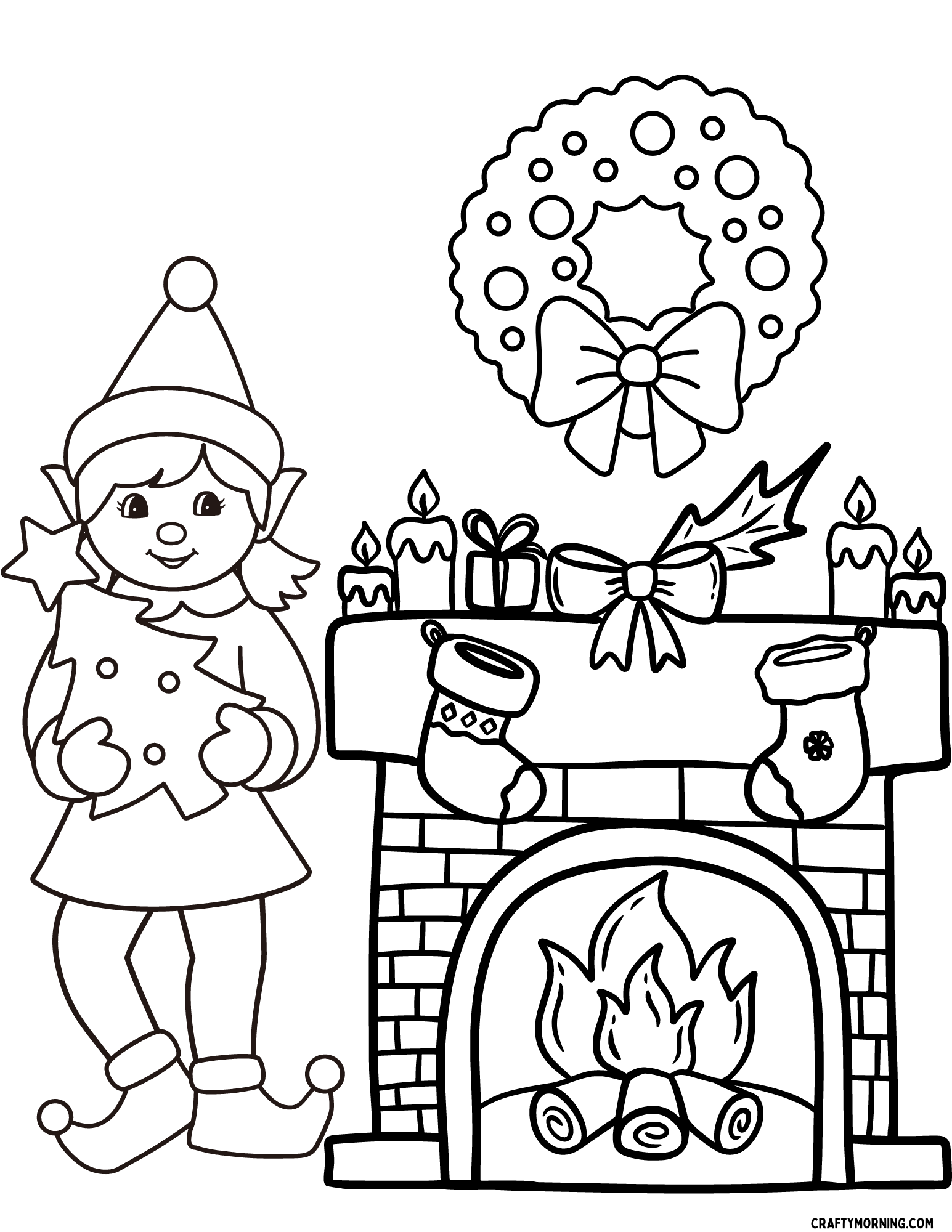 Elf Coloring Pages To Print Crafty Morning Elf Coloring Pages To Print Crafty Morning