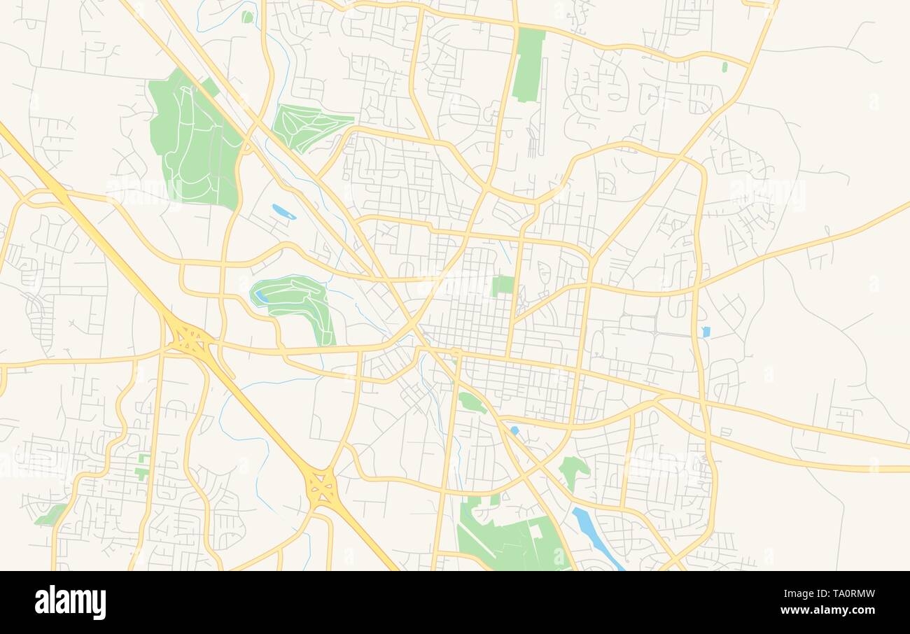 Empty Vector Map Of Murfreesboro Tennessee USA Printable Road Map Created In Classic Web Colors For Infographic Backgrounds Stock Vector Image Art Alamy