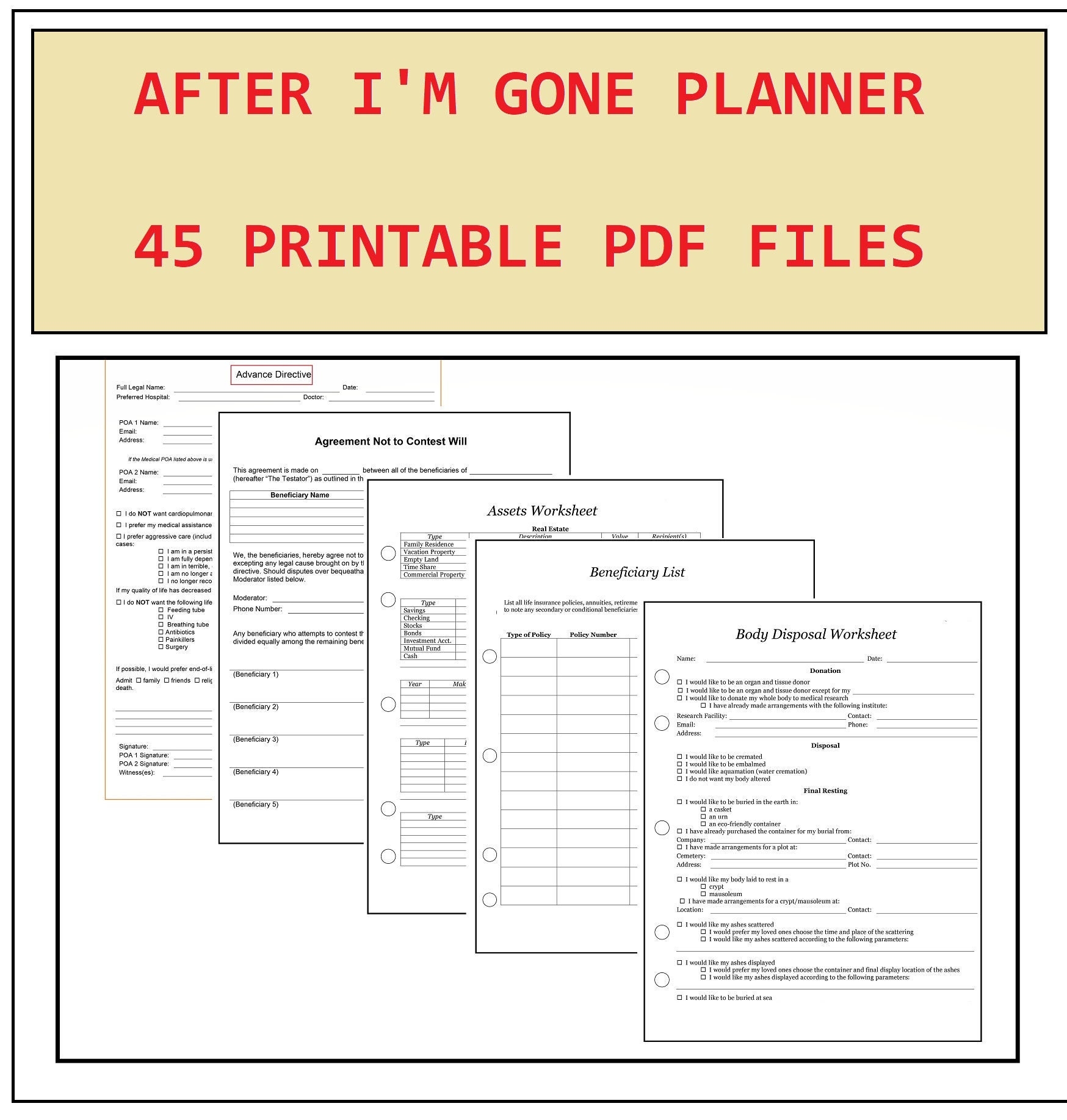End Of Life Planner After I m Gone Planner final Wishes Planner Funeral Planner Estate Planning Legacy Planner 45 PDF Files Etsy End Of Life Planner After I m Gone Planner final Wishes Planner Funeral Planner Estate Planning Legacy Planner 45 PDF Files Etsy