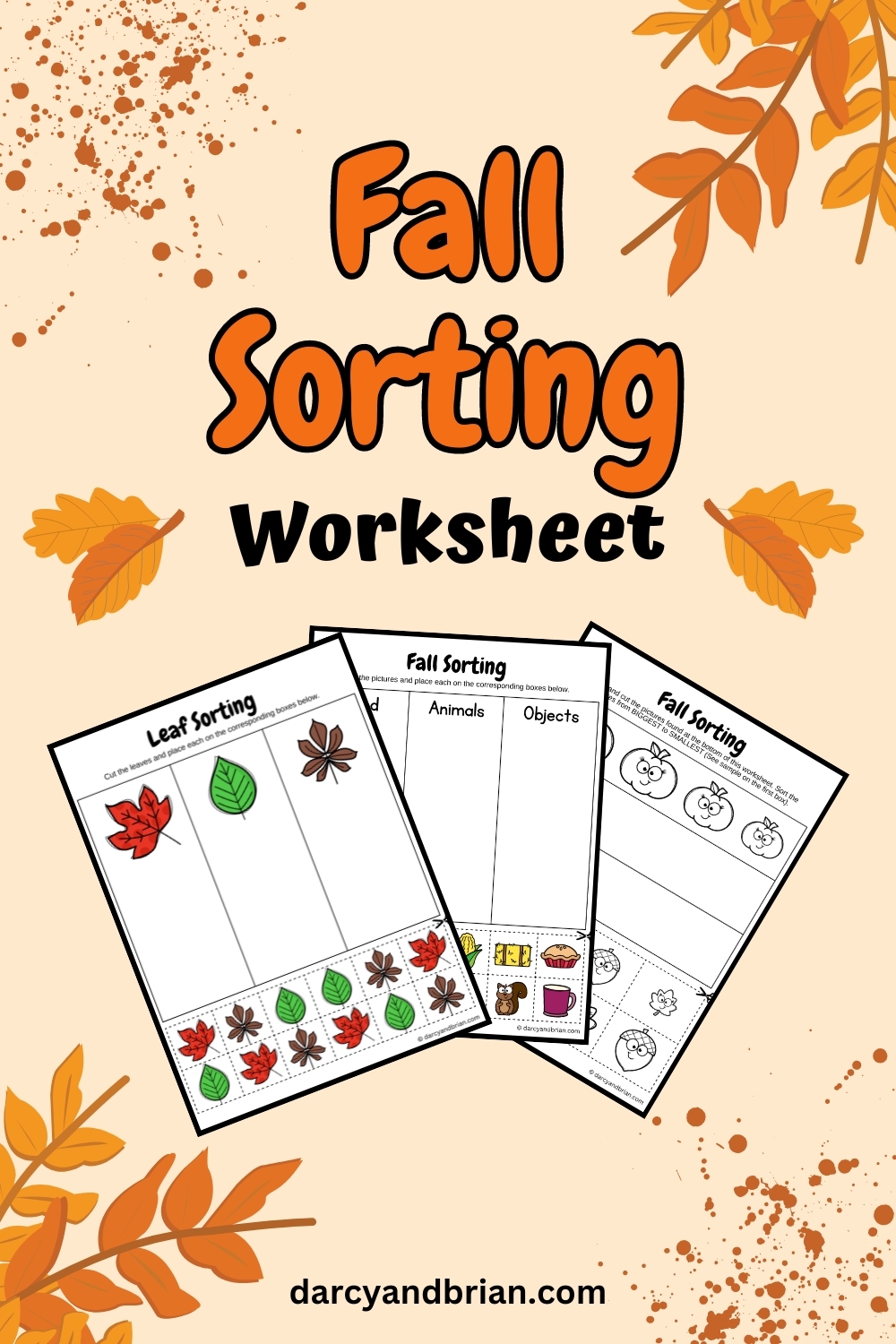 Engaging Fall Sorting Worksheets For Preschool