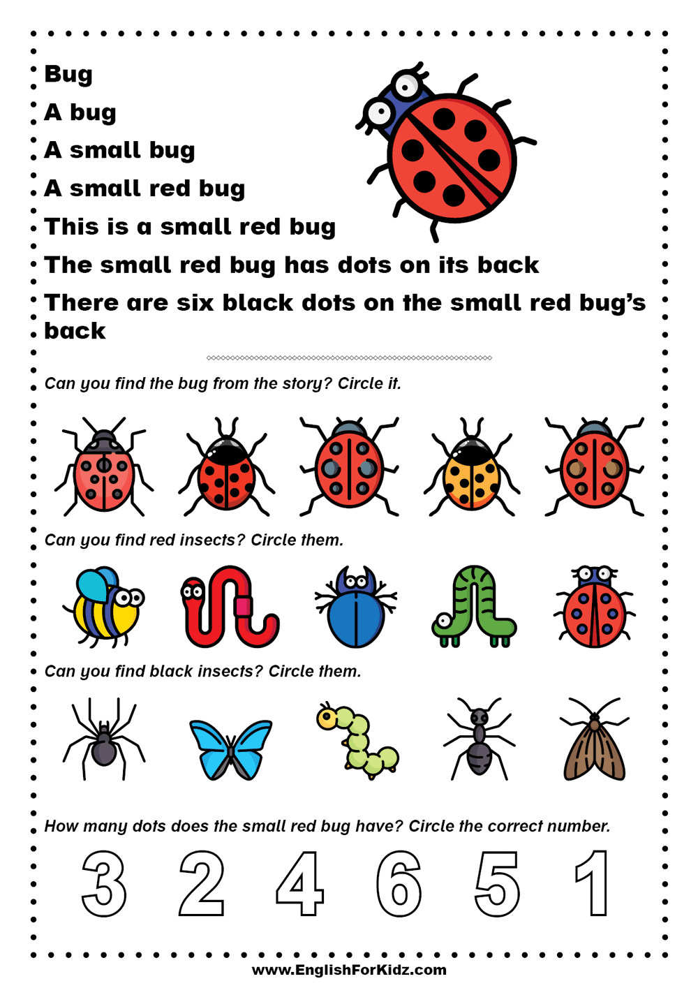 Free Printable Reading Sheets For Kindergarten Free Printable Reading Sheets For Kindergarten