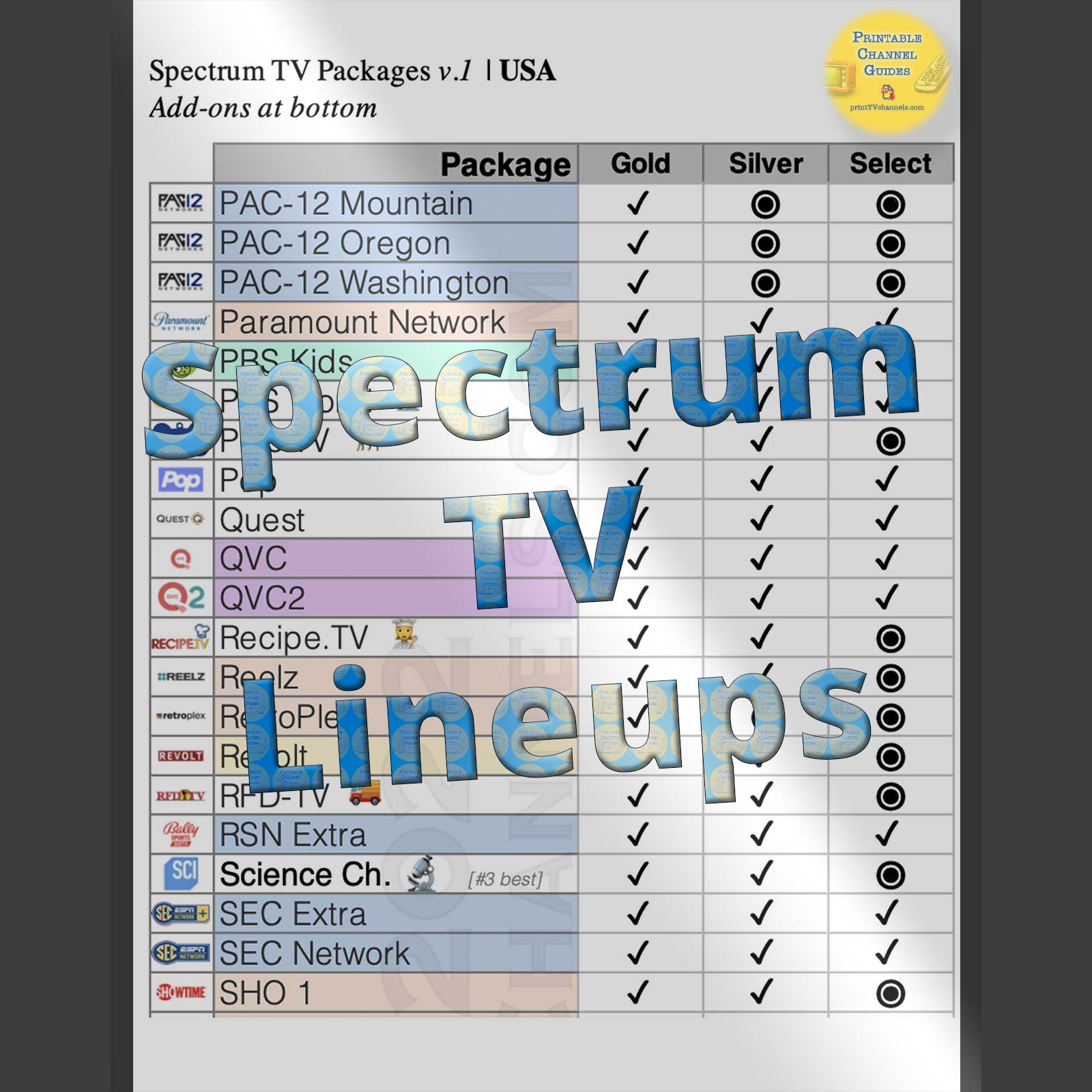 Entertainment View Channel Lineup Spectrumprivacy Printable Spectrum 42101 