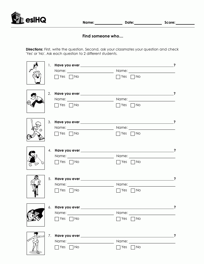Esl Printable Worksheets Worksheets Library