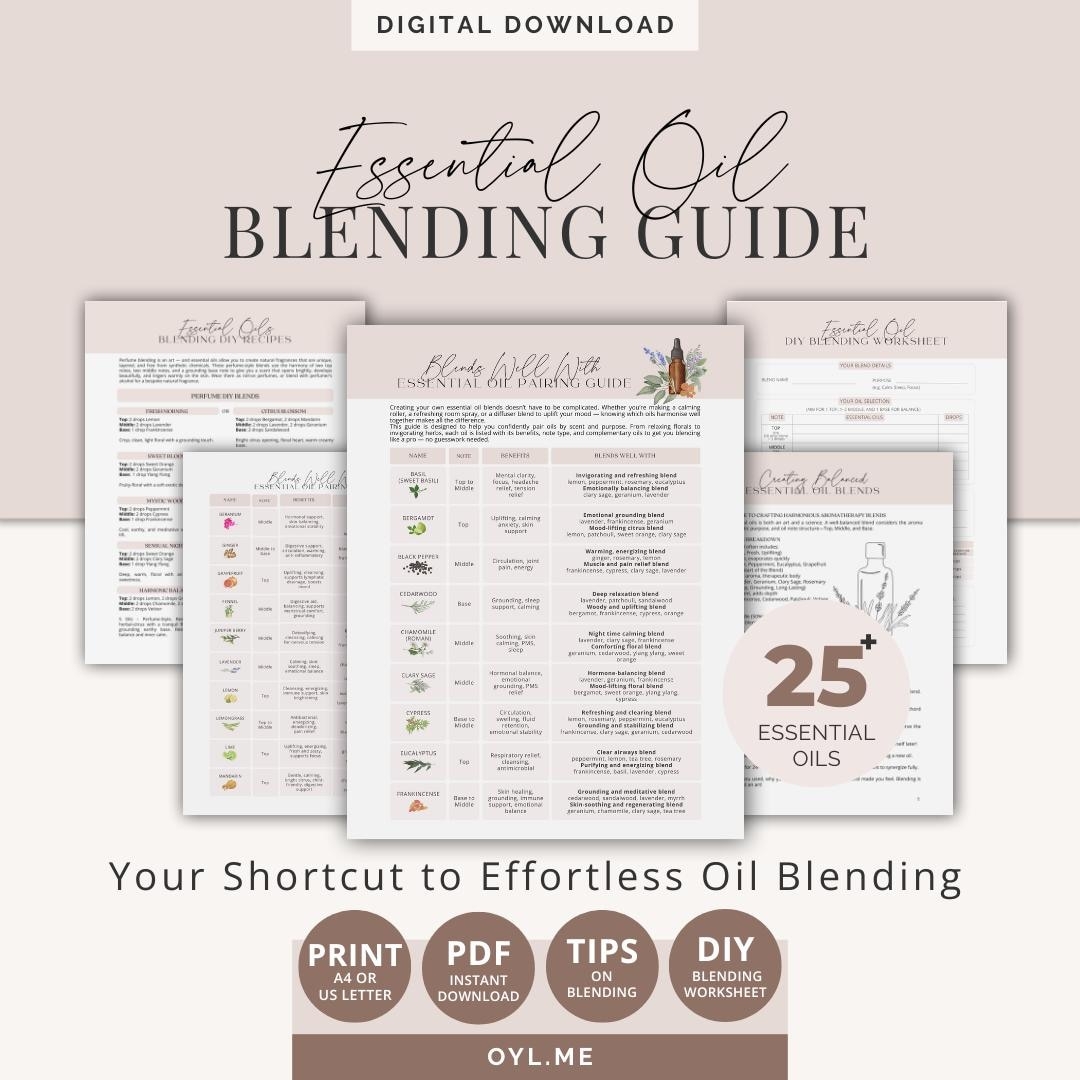 Essential Oil Printable Chart
