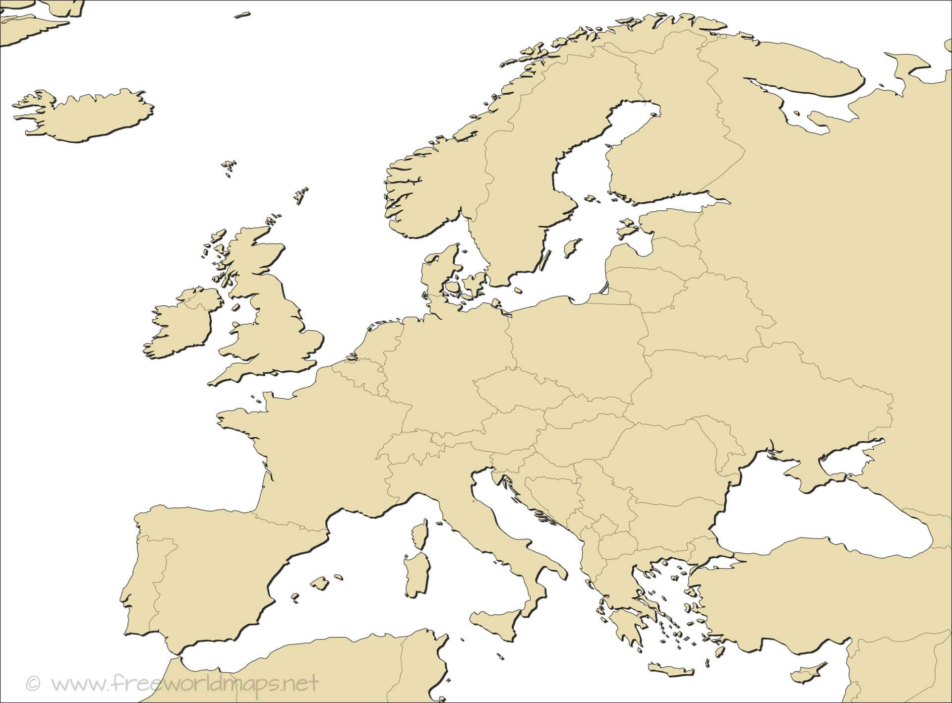 Europe Blank Map