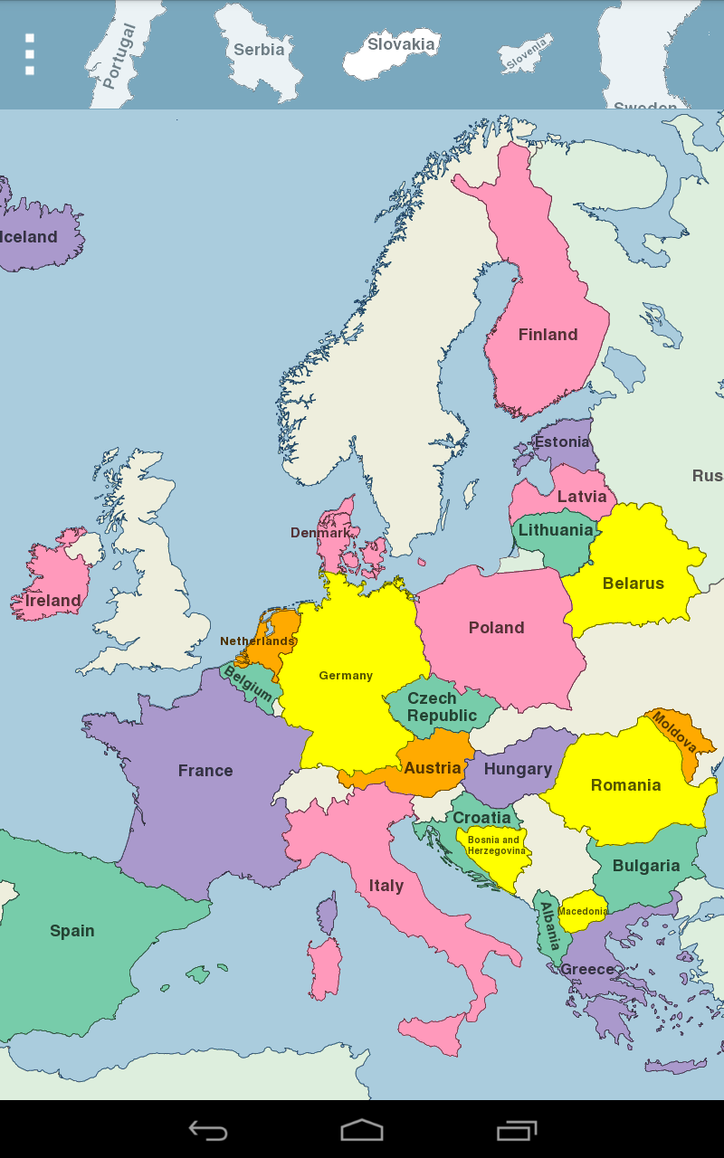 Europe Map Puzzle App On Amazon Appstore