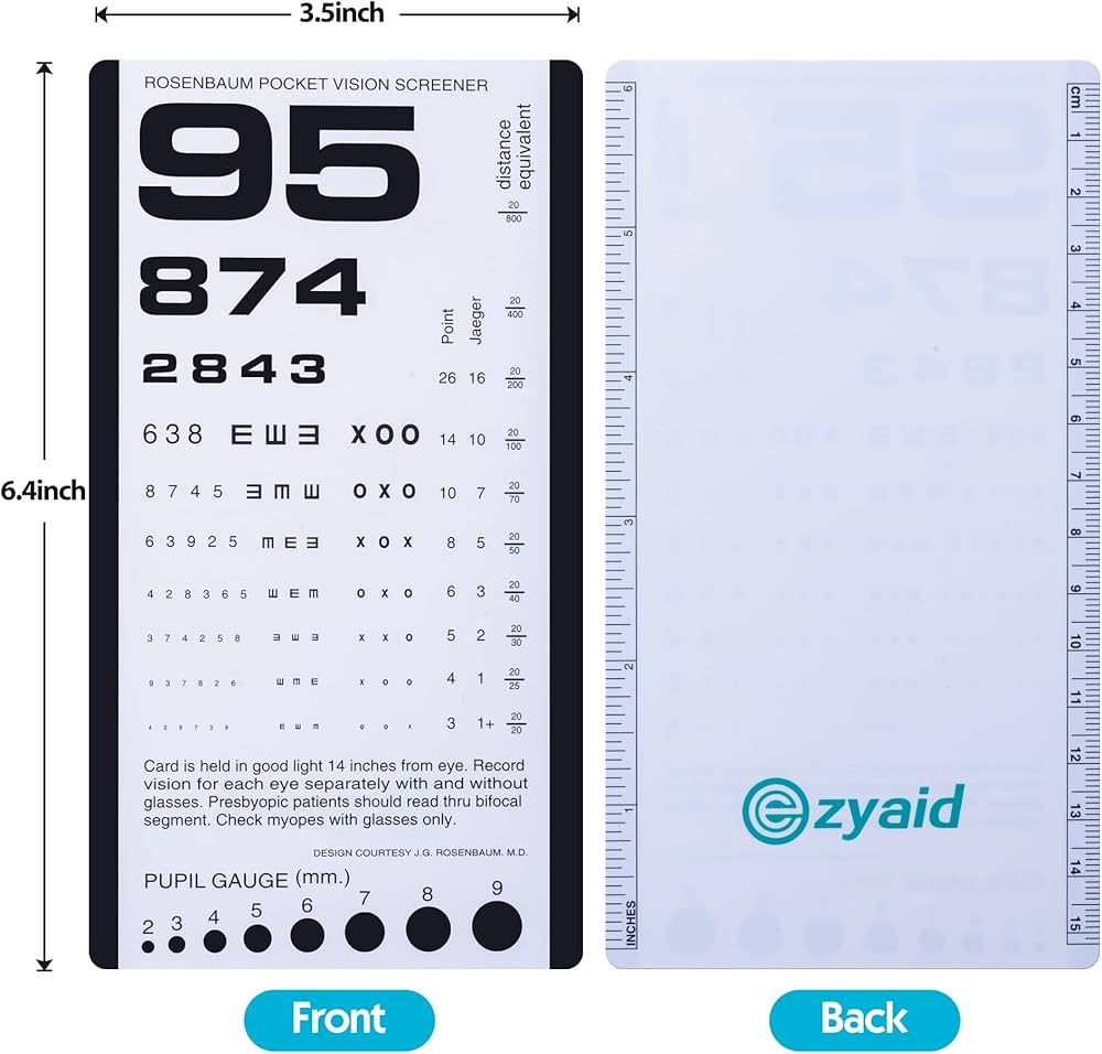 Rosenbaum Printable Eye Chart