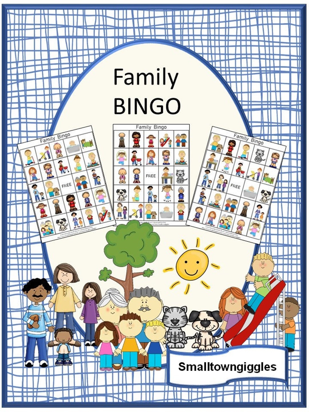 Family Bingo Special Education Activity Printable BINGO Games P K K Autism Digital Download Etsy