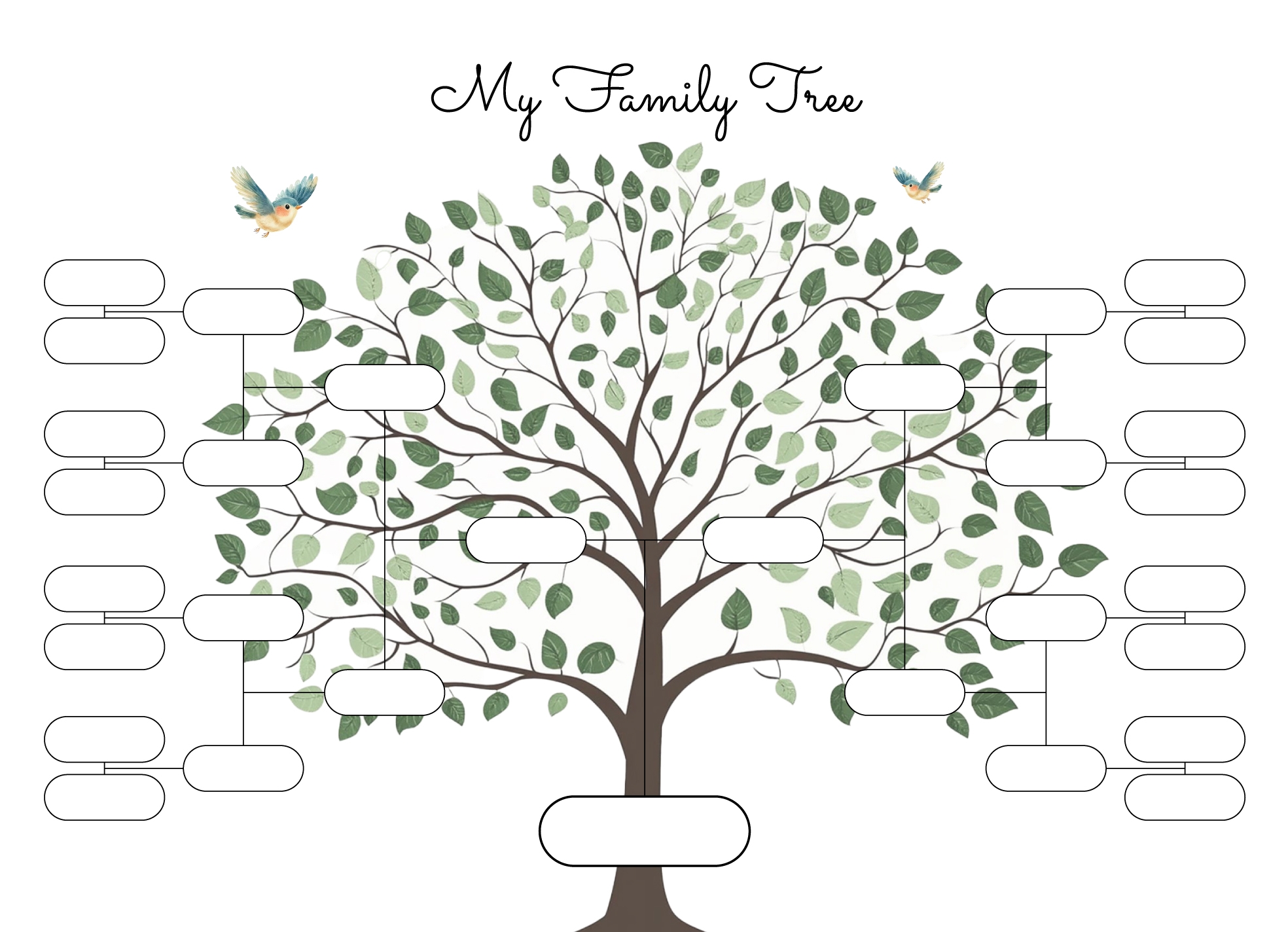 Printable Family Tree Charts Download Printable Family Tree Charts Download