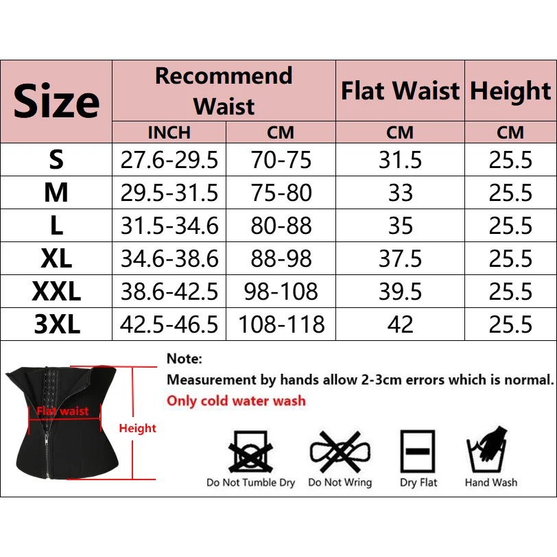 Fat Burner 23 Inch Waist Trainer Women Tummy Control Waist Slimming Belt Weight Loss Waist Trainer