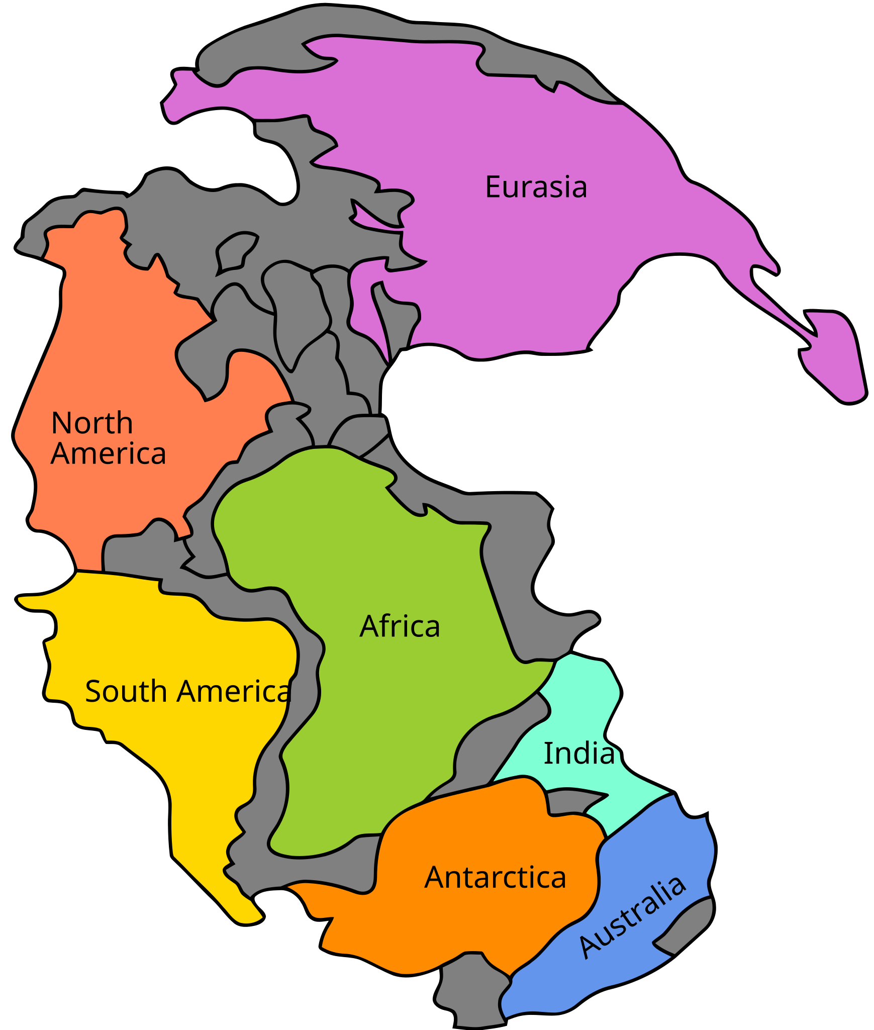 File Pangaea Continents svg Wikimedia Commons
