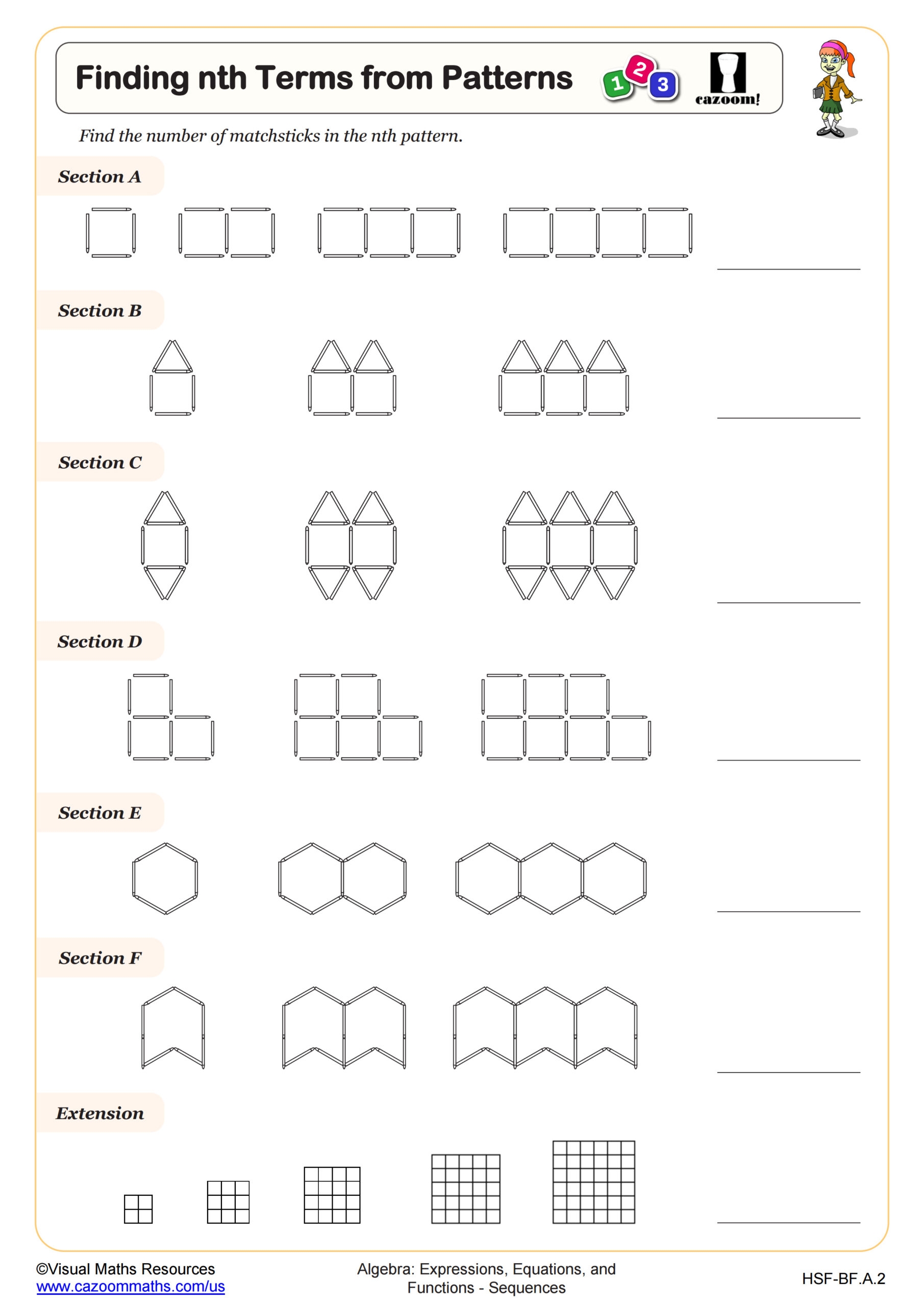 Printable Algebra Worksheets