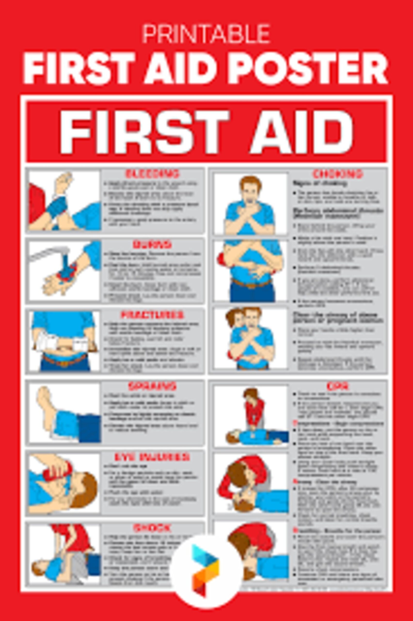 First Aid Chart At 118 00 INR At Best Price In Noida Uttar Pradesh Ar Industries