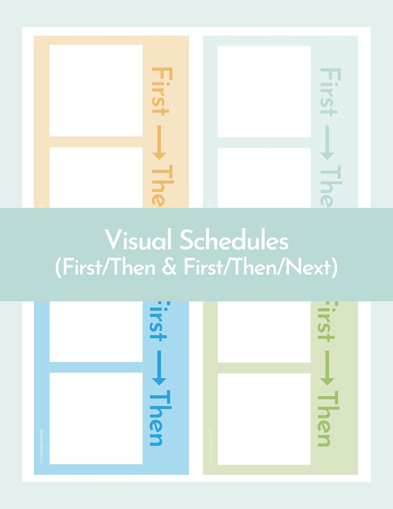 First Then Board First Then Visual Free Printable PEC Cards