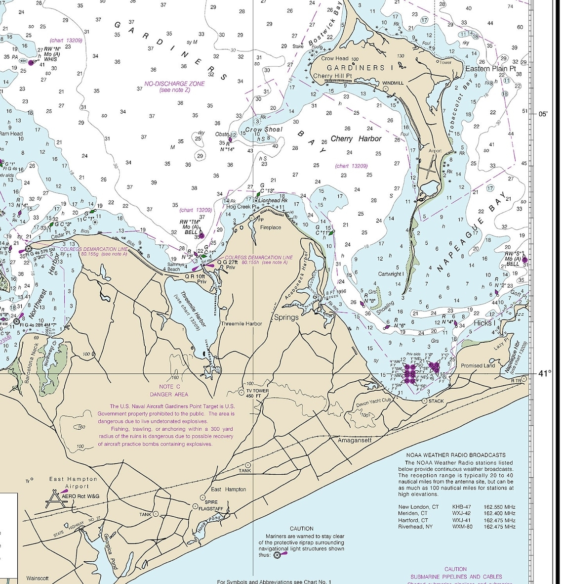 Foam Island NOAA Chart 12354 Long Island Sound Eastern Part Captain s Nautical Books Charts NOAA Training Charts