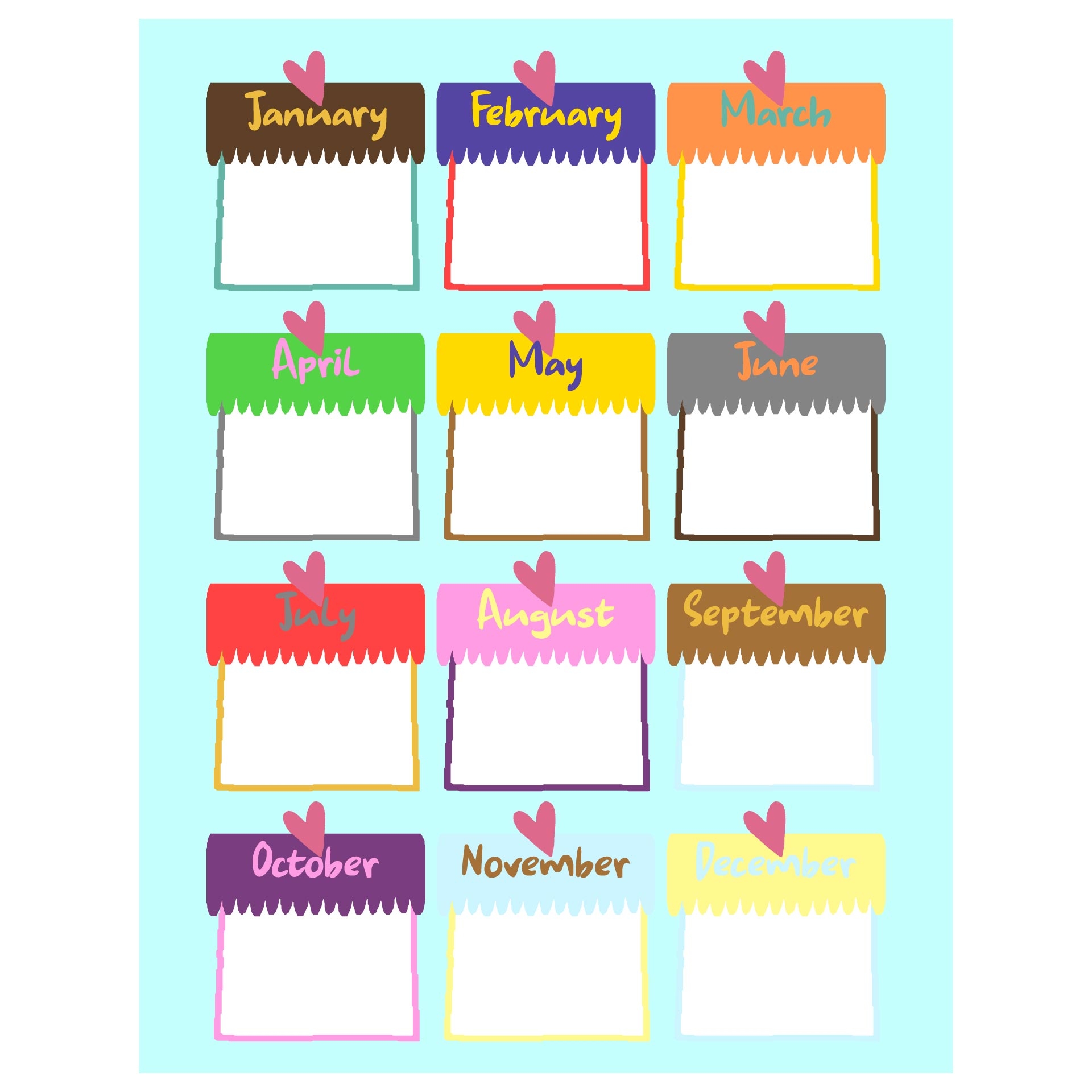 Printable Classroom Birthday Chart Free Printable