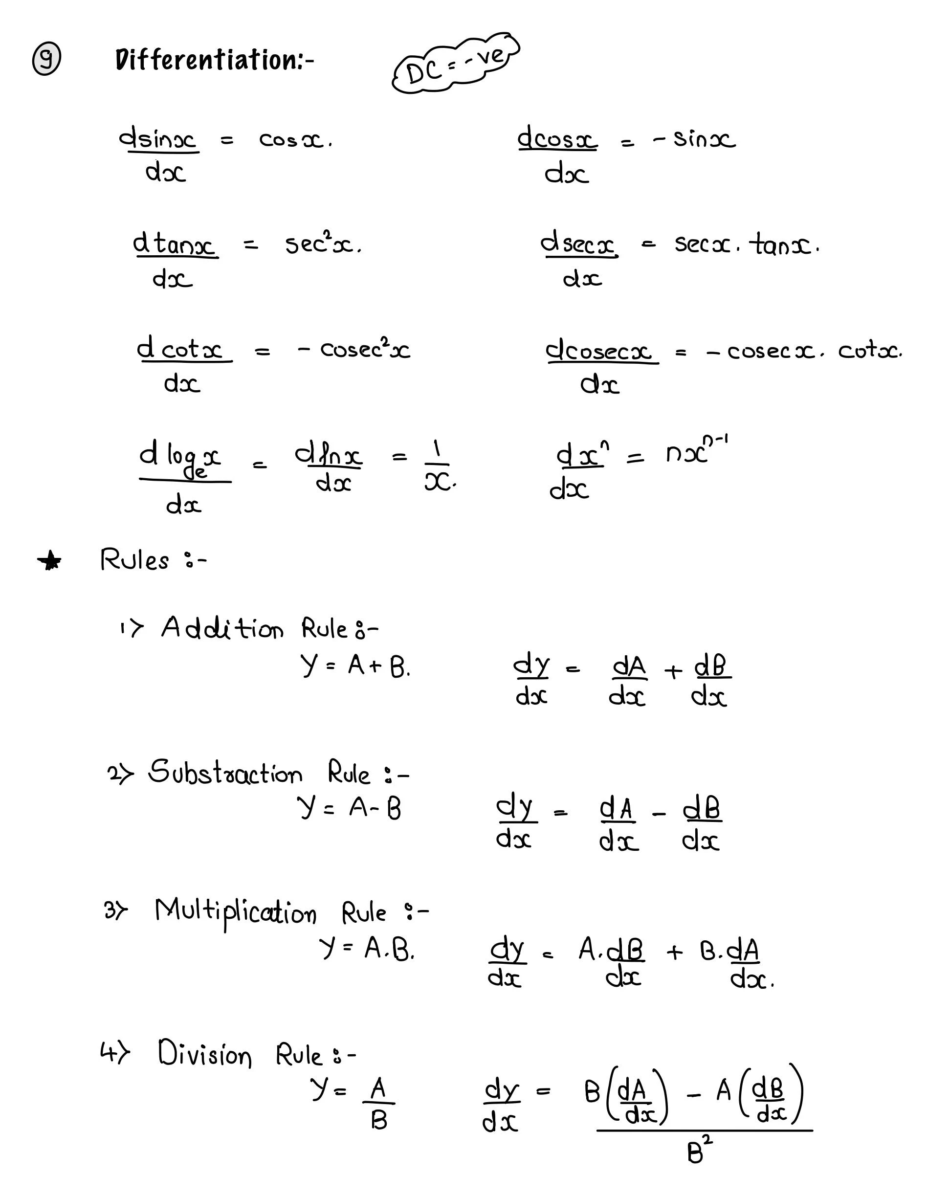 Formula Basic Maths For NEET Students