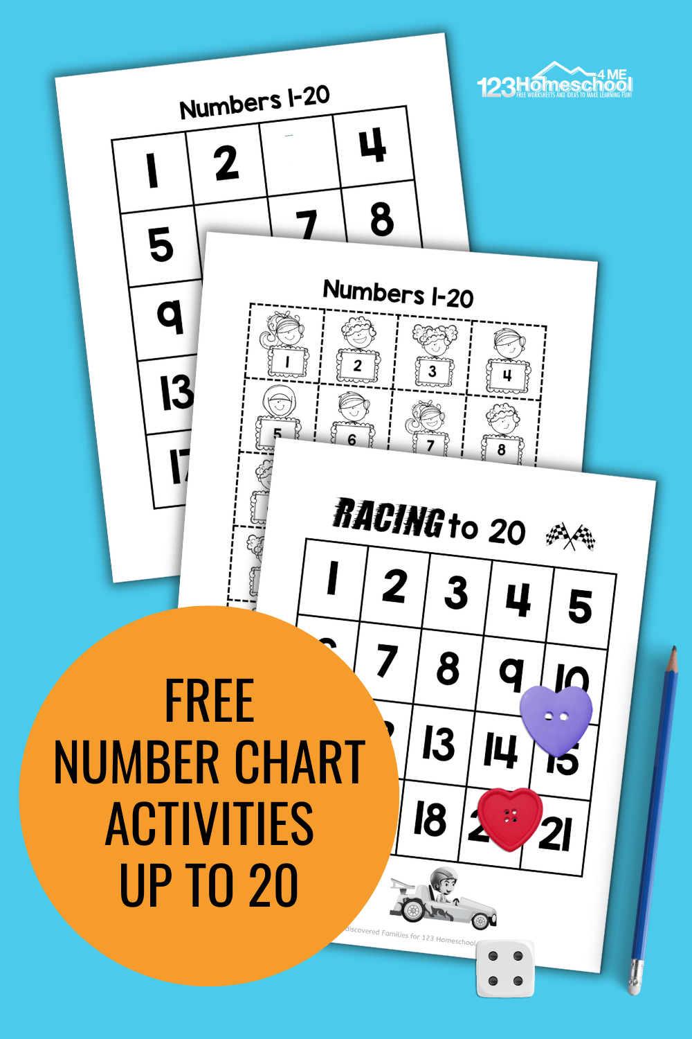 Free 1 20 Number Chart Activities And Games For Young Learners