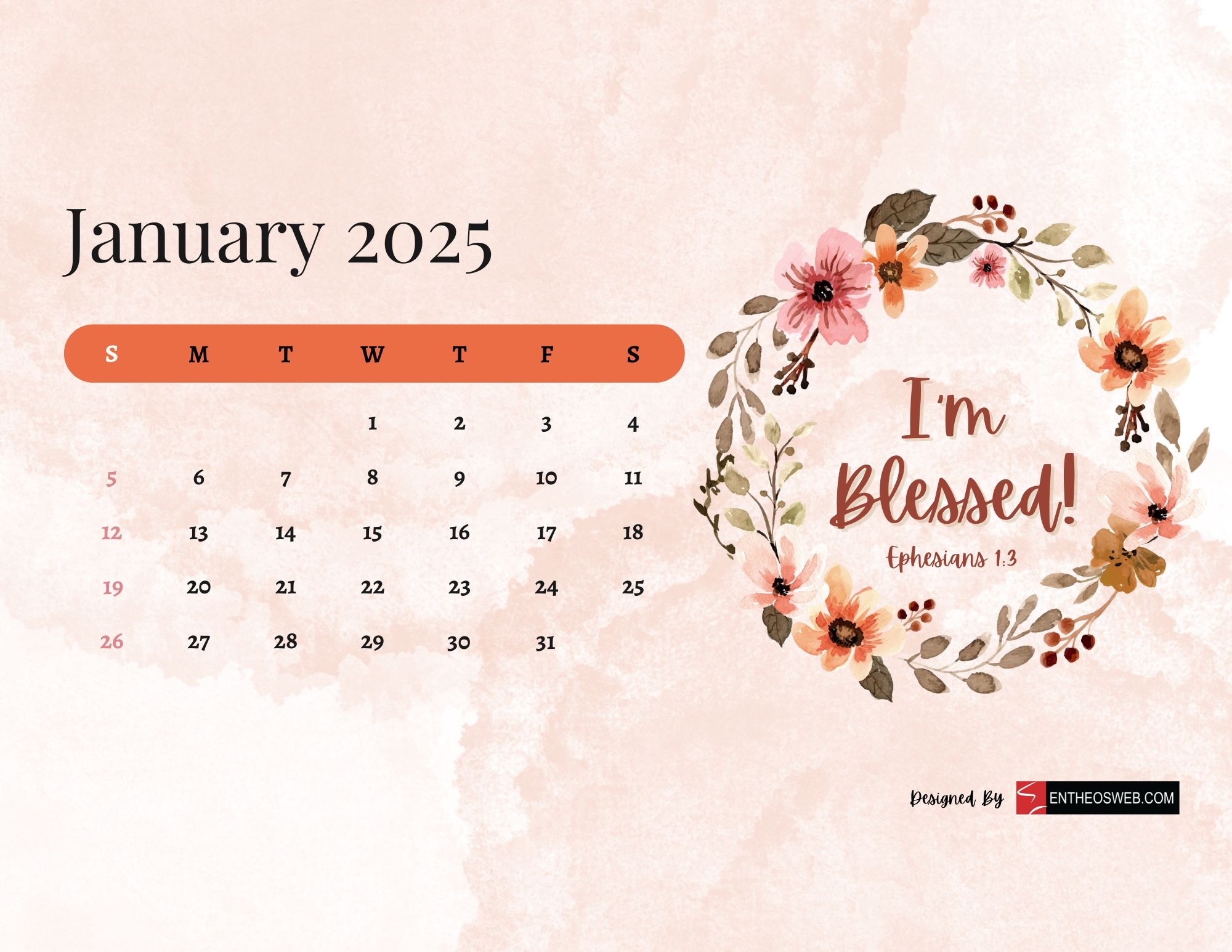 Free Printable Christian Calendar