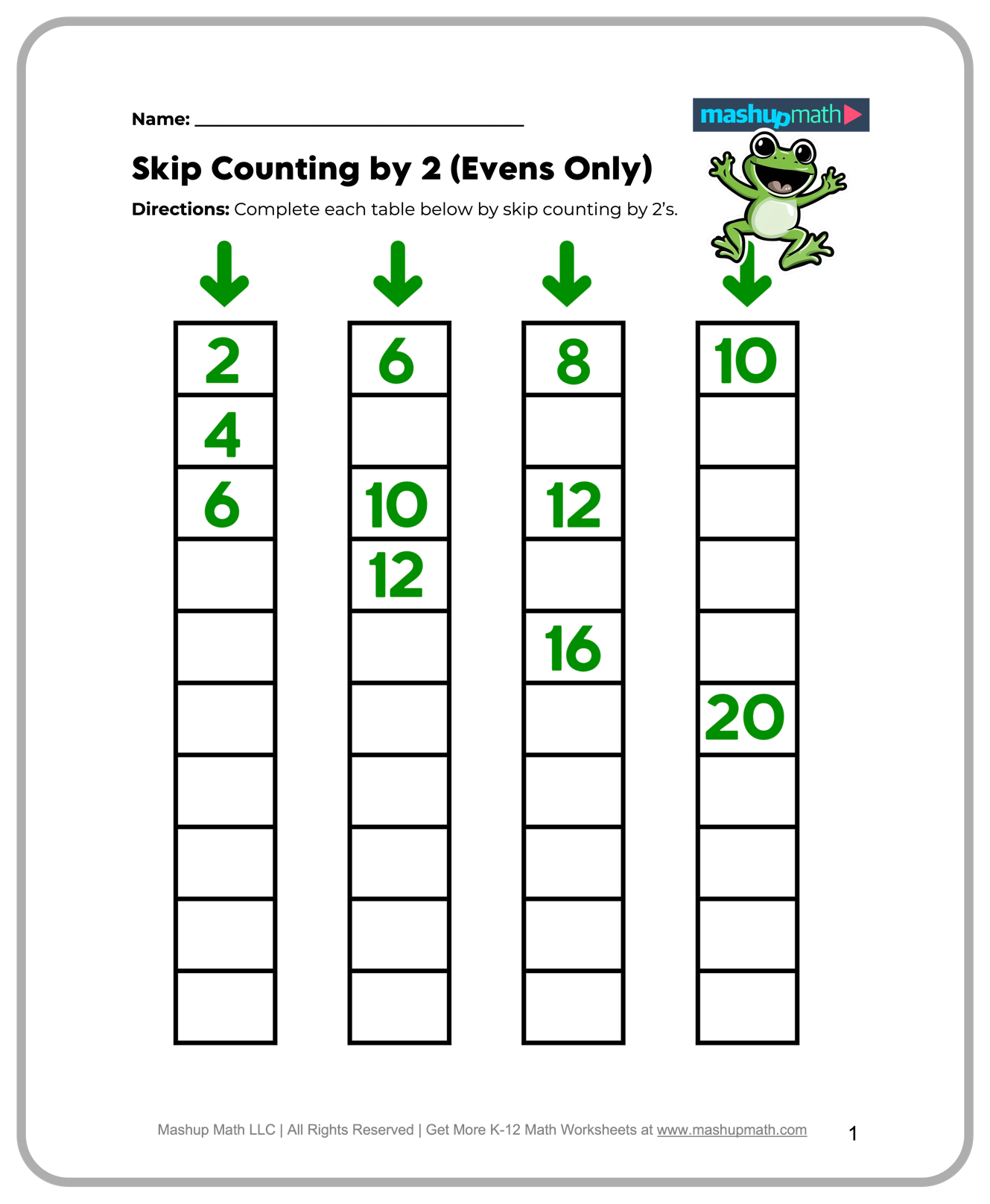 Free Printable Mixed Multiplication Worksheets