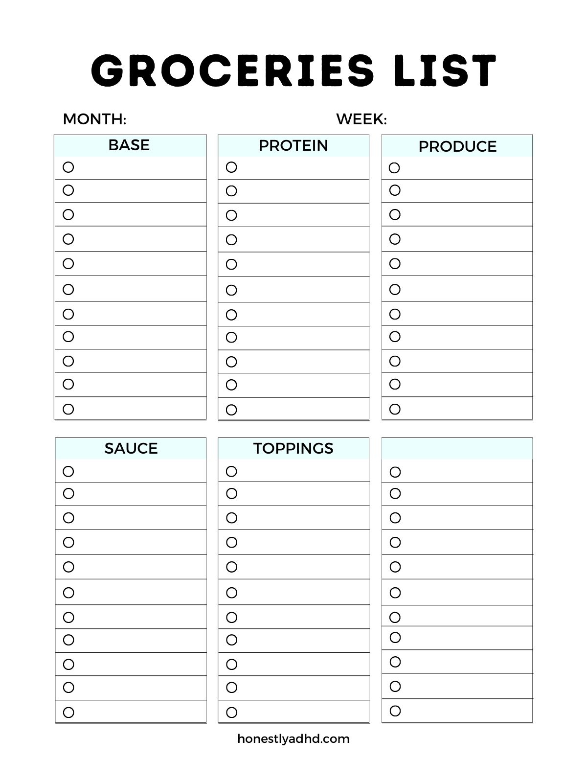 Free ADHD Meal Planner The Secret To Effortless Meals Honestly ADHD