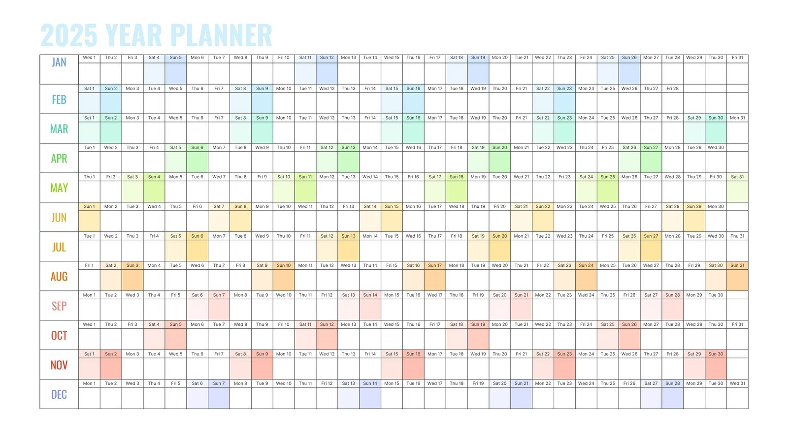 Full Size Calendar Printable