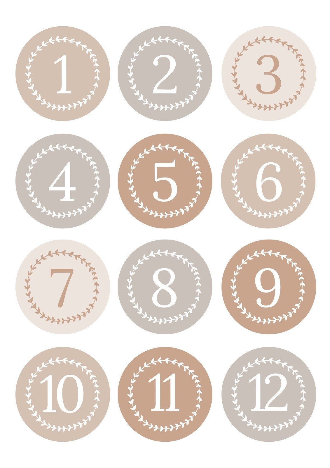 Printable Counting Chart 1-10