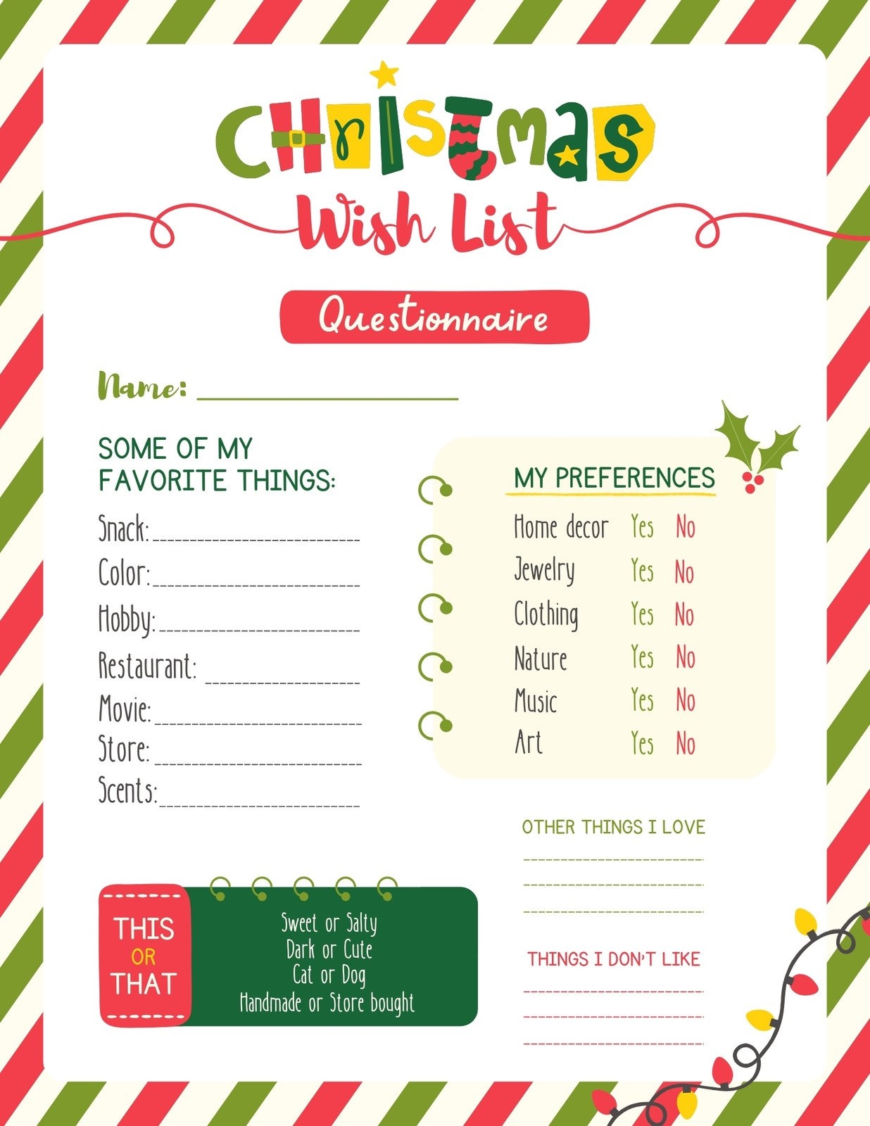 Free And Customizable Secret Santa Templates
