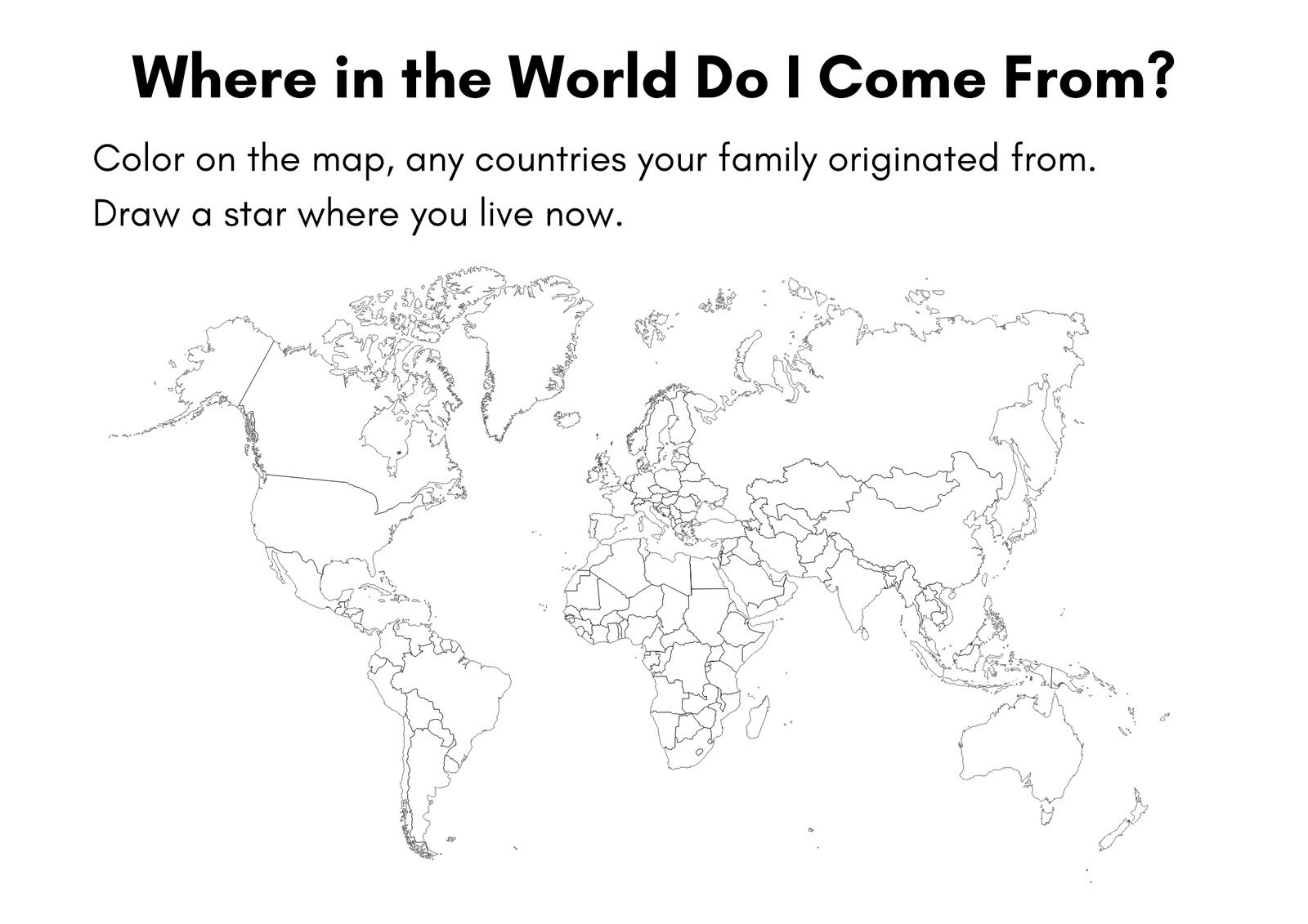Free And Customizable World Map Templates Canva