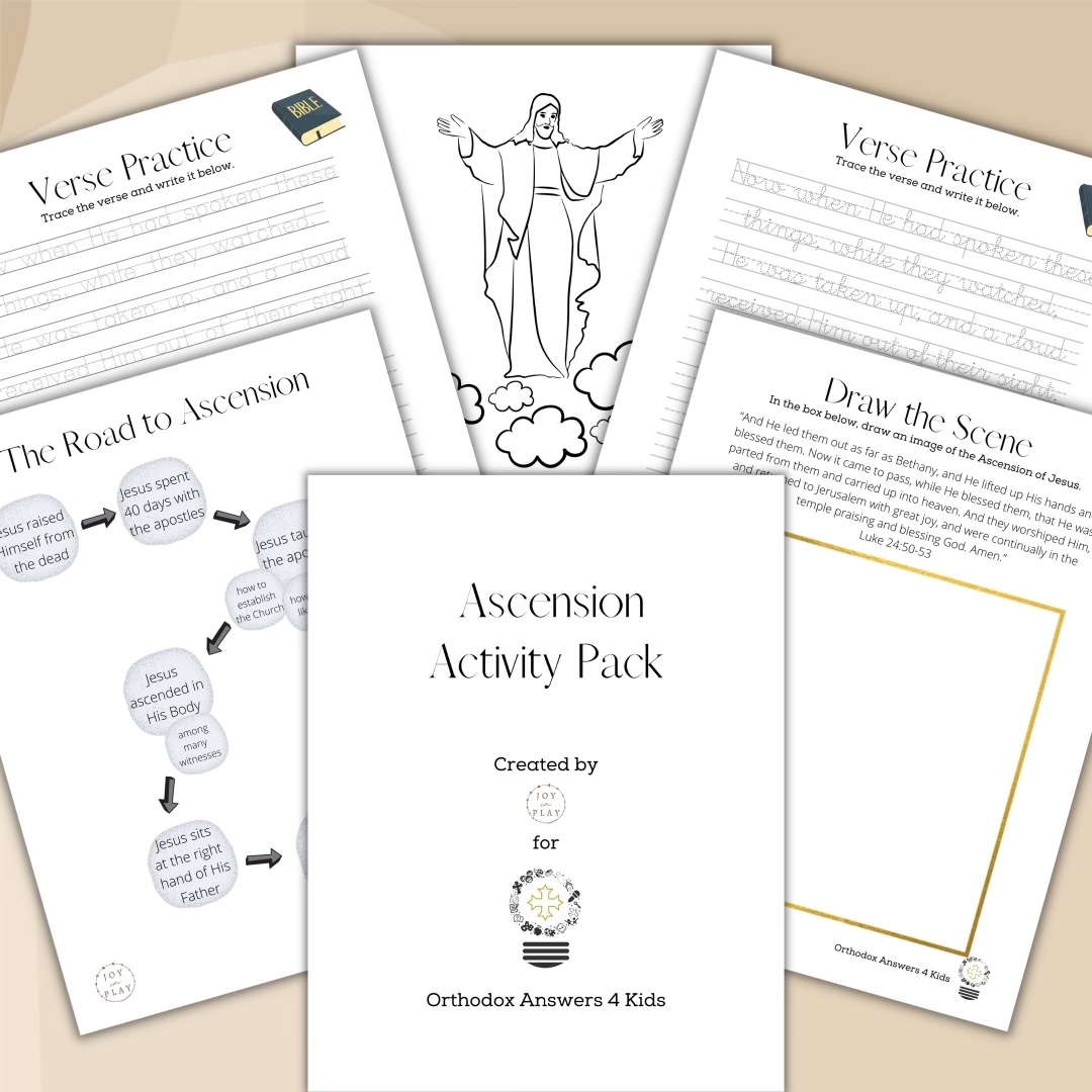 FREE Ascension Feast Printable Activity Pack Joy In Play