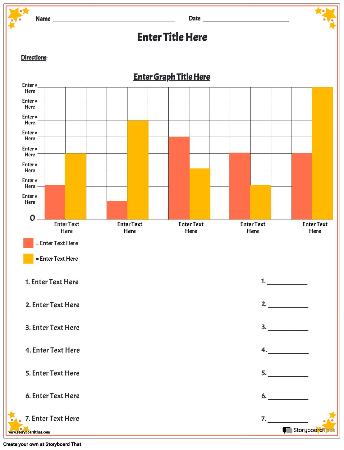 Free Bar Graph Worksheets Storyboard That 2025 