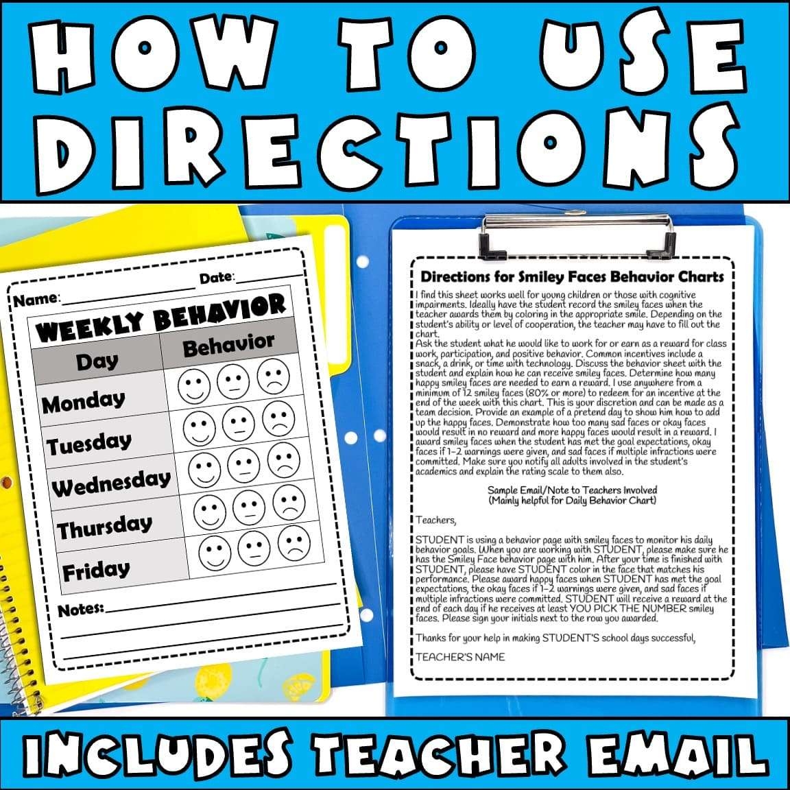 Free Behavior Chart For Individual Log Weekly And Daily Printable Charts Caroline Koehler At Celavora Education