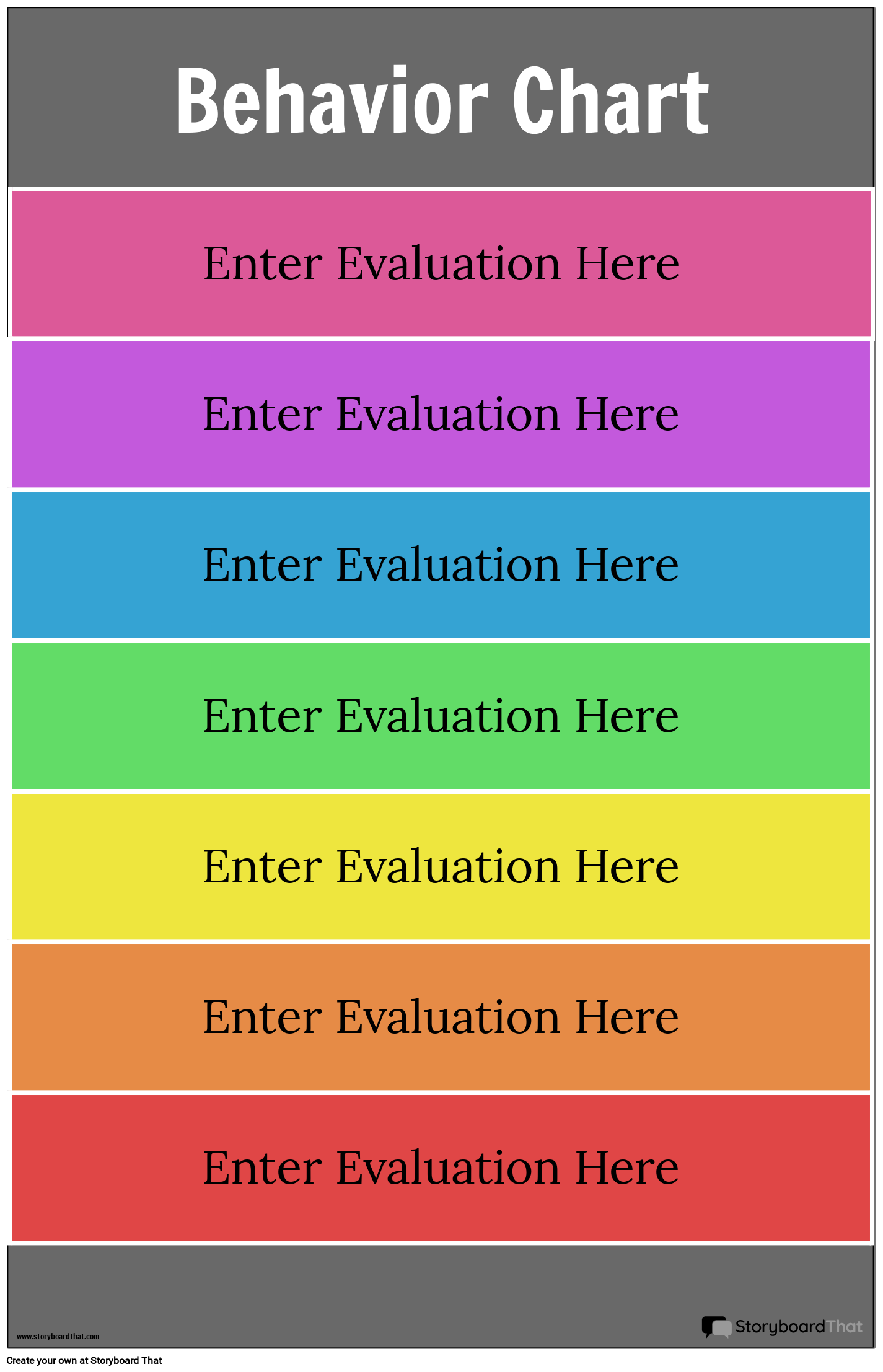 Behavior Clip Chart Free Printable