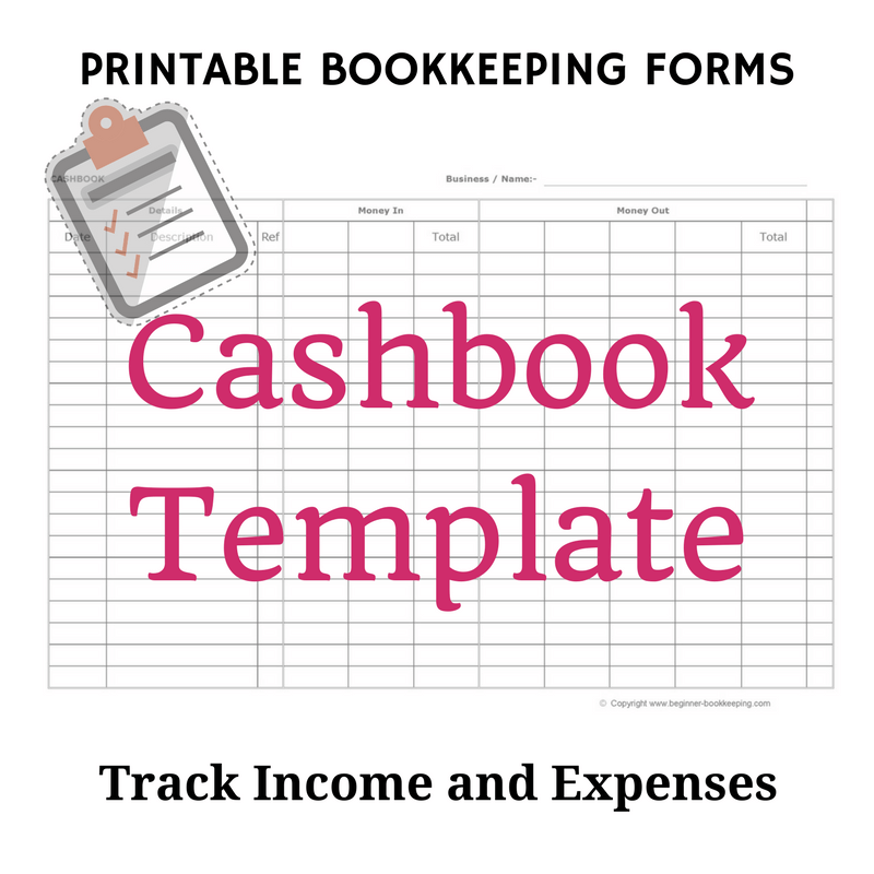 Free Bookkeeping Forms And Accounting Templates Printable PDF