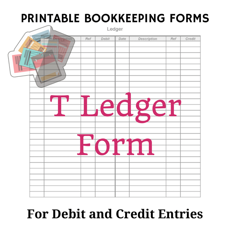 Free Bookkeeping Forms And Accounting Templates Printable PDF