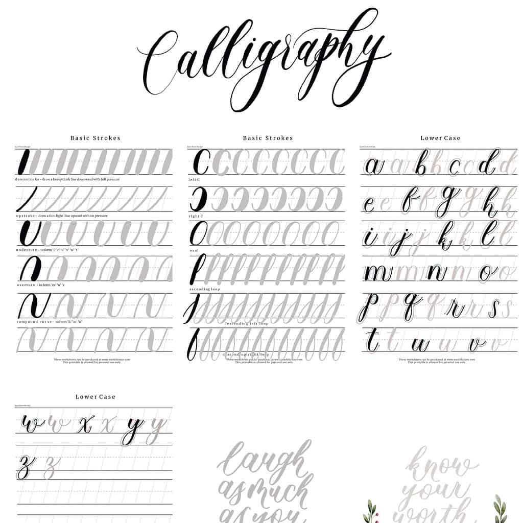 Free Calligraphy Worksheet Free Download Free Calligraphy Worksheet Free Png Images Free Worksheets On Clipart Library