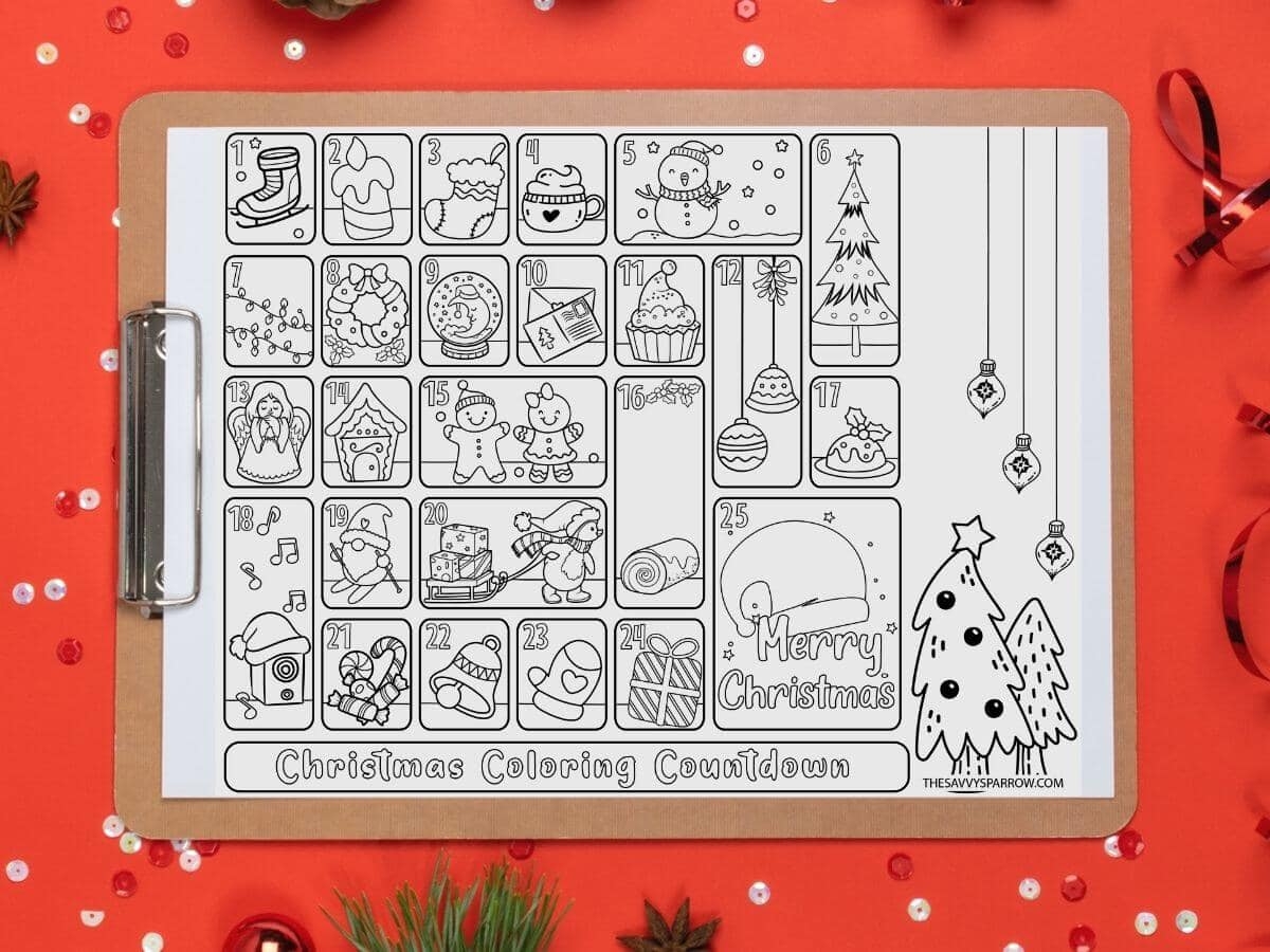 Free Printable Christmas Calendar Countdown