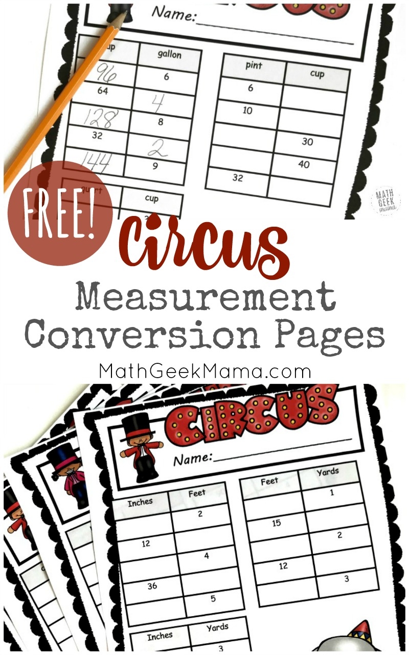 Free Printable Measurement Conversion Worksheets