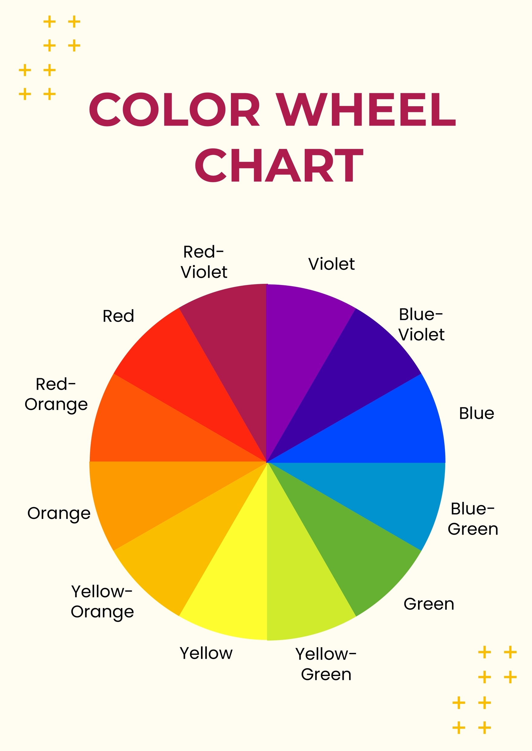 Printable Color Wheel Worksheet