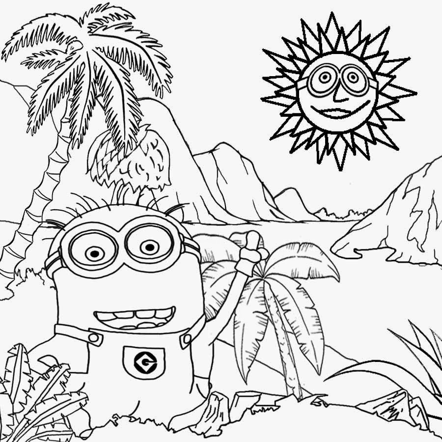 Minion Coloring Sheets Free Printable