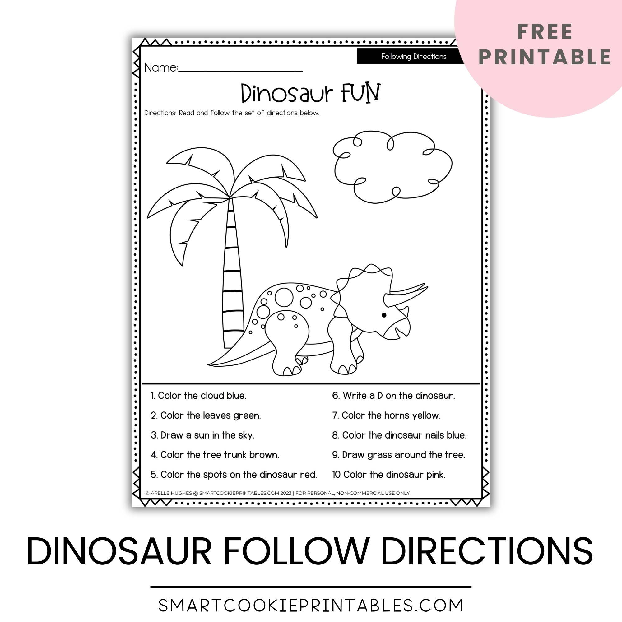 Following Directions Printable Worksheets Following Directions Printable Worksheets