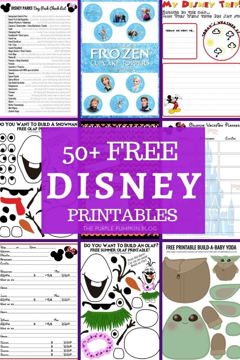 Printable Disney Worksheets For Preschoolers