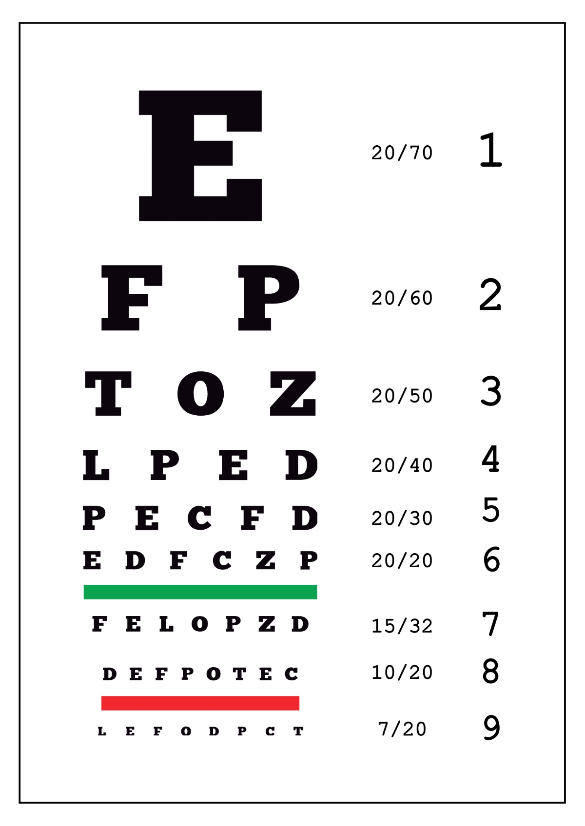 Free Eye Chart Templates Editable And Printable