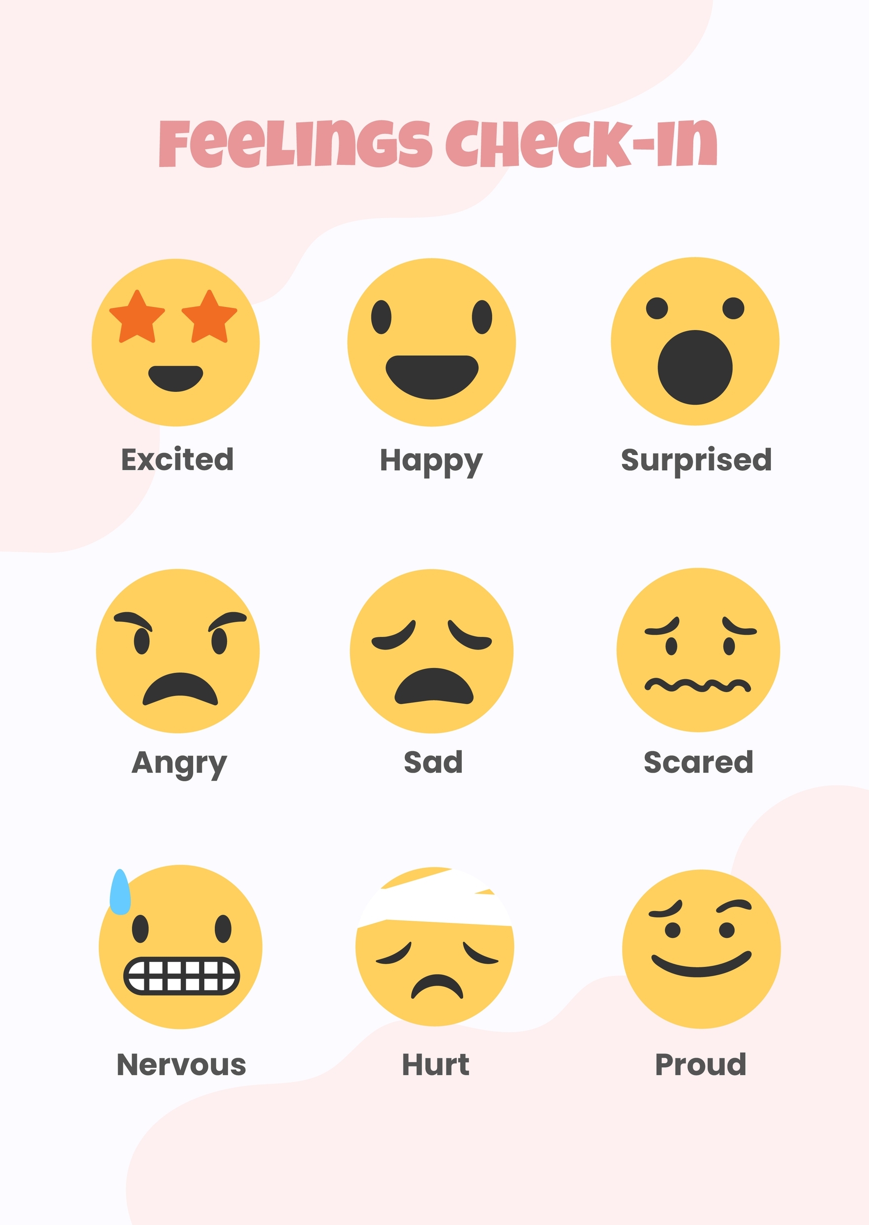 Free Feelings Chart Templates Editable And Printable
