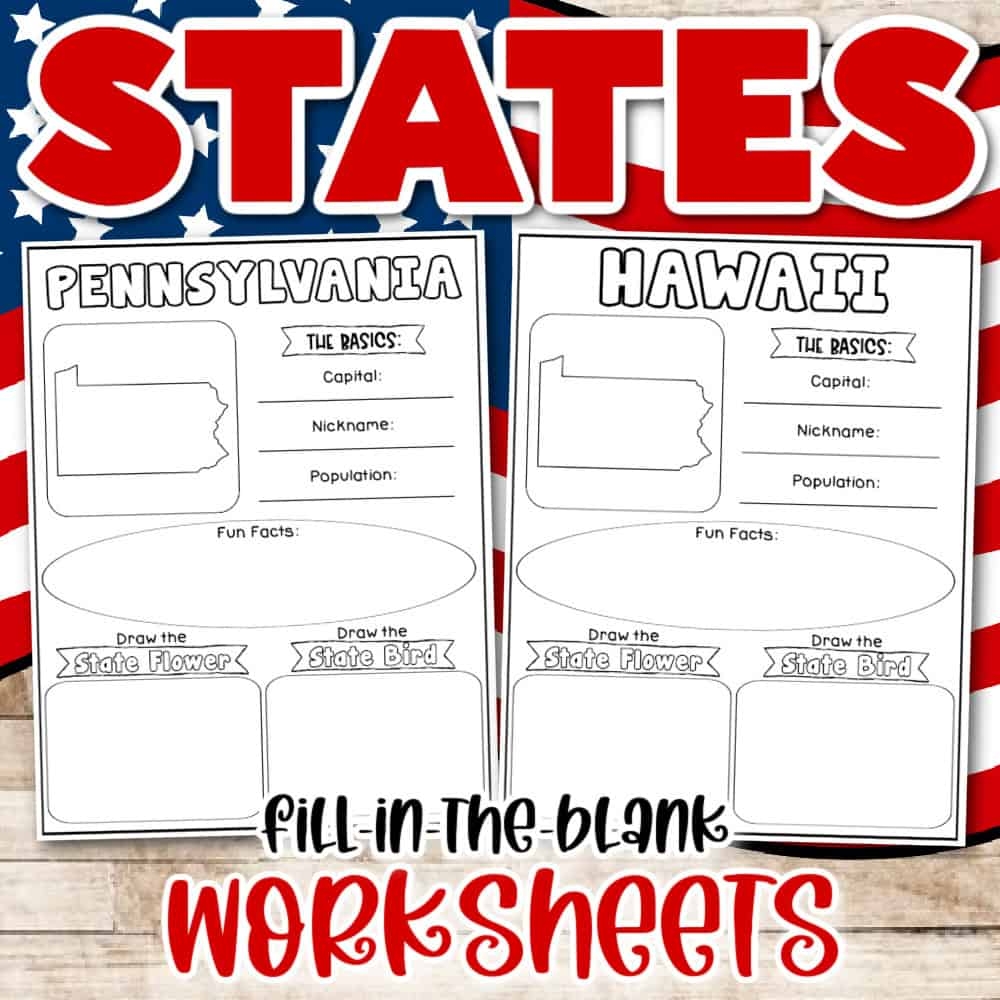 States Printable Worksheets